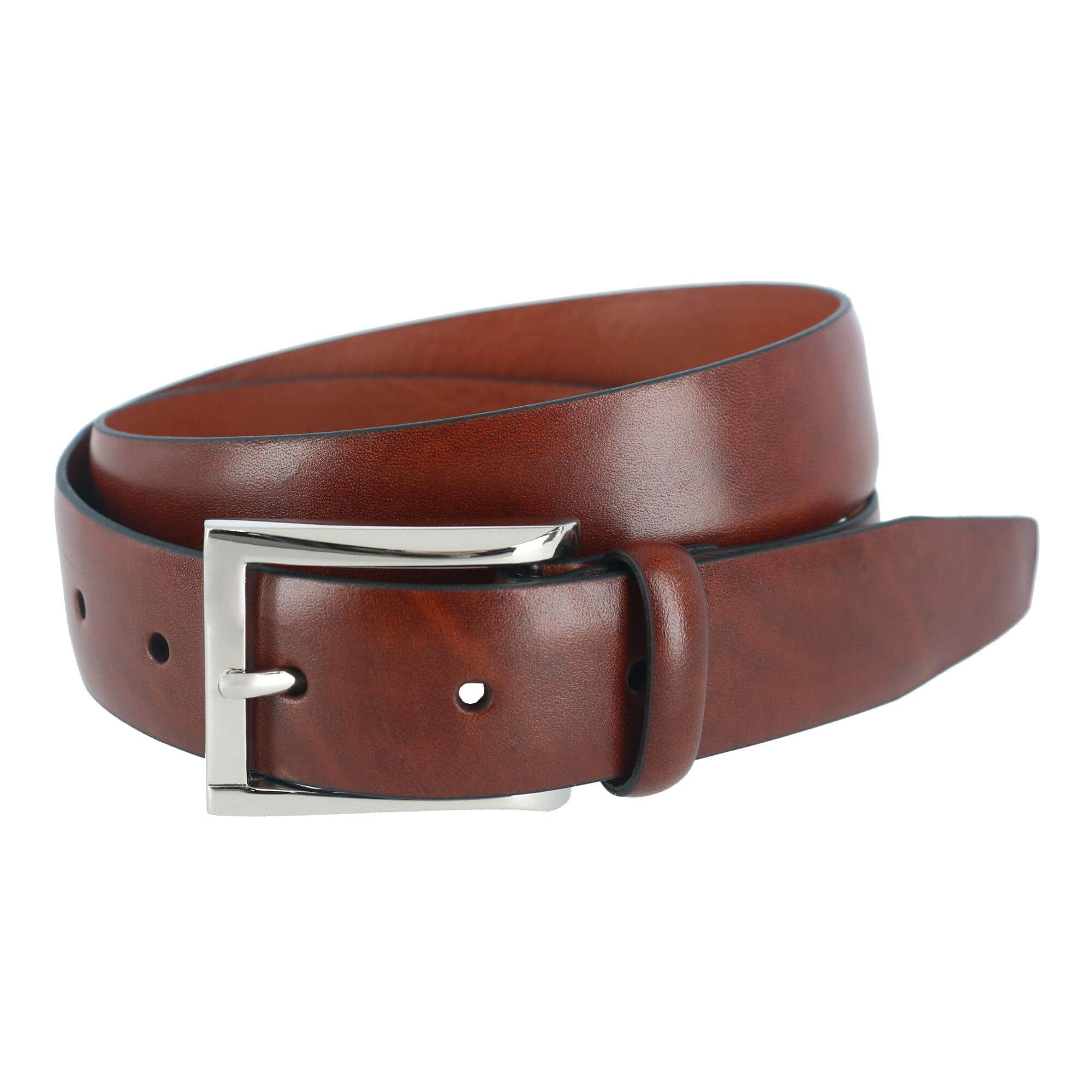 Broderick 32mm Full Grain Leather Dress Belt Square Buckle - Image 4