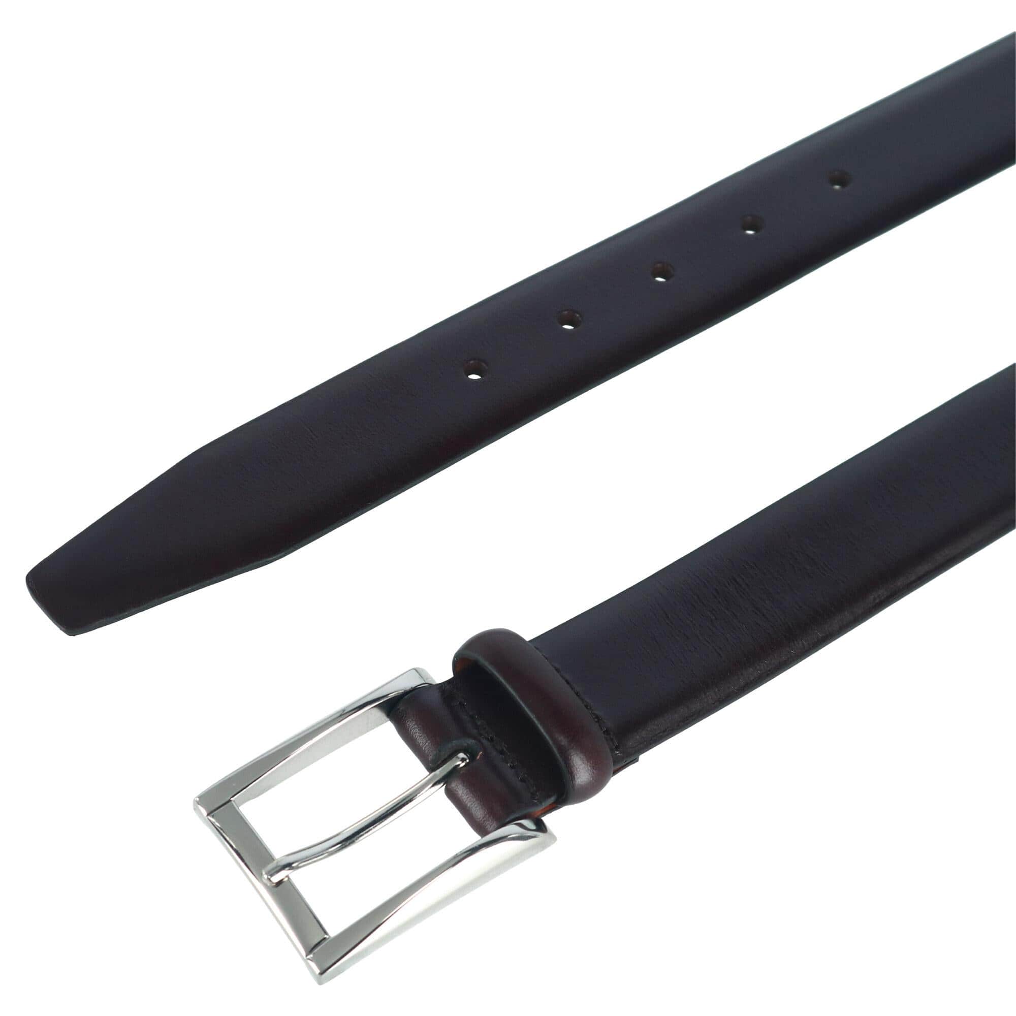 Broderick 32mm Full Grain Leather Dress Belt Square Buckle - Image 7