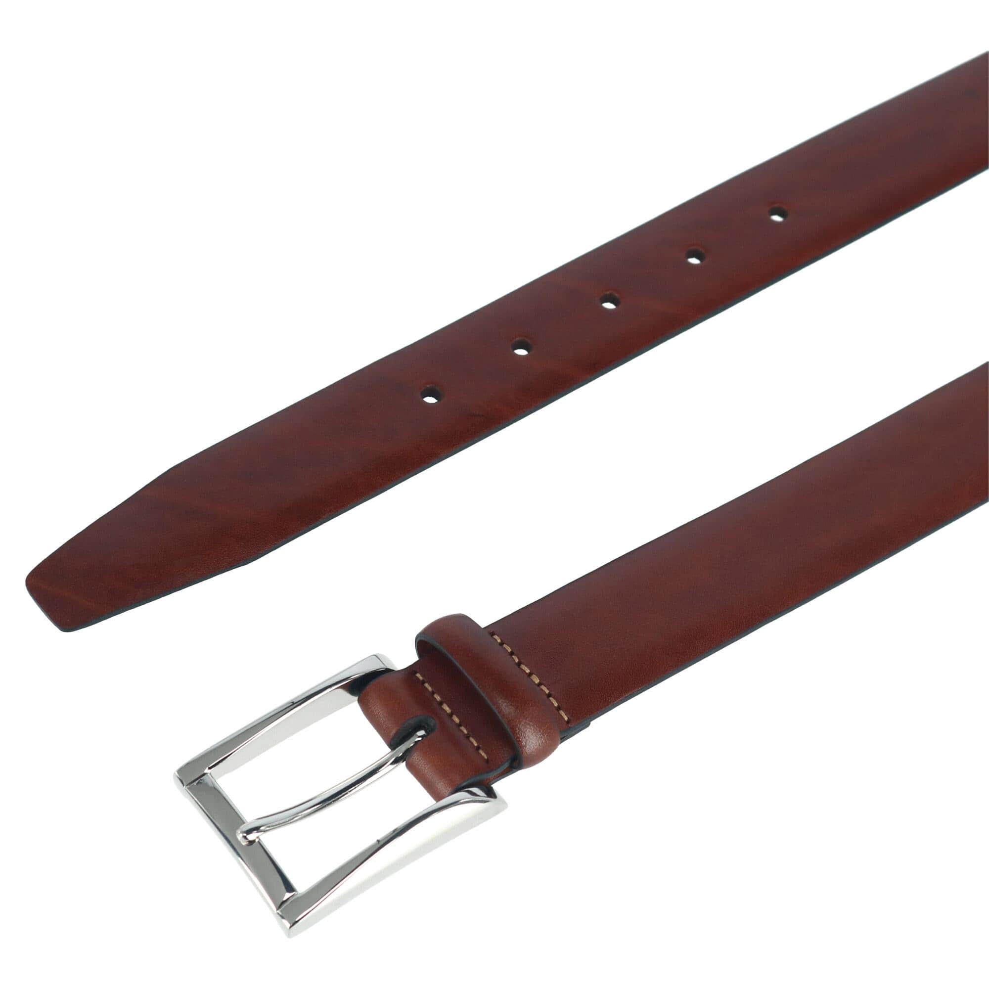Broderick 32mm Full Grain Leather Dress Belt Square Buckle - Image 8