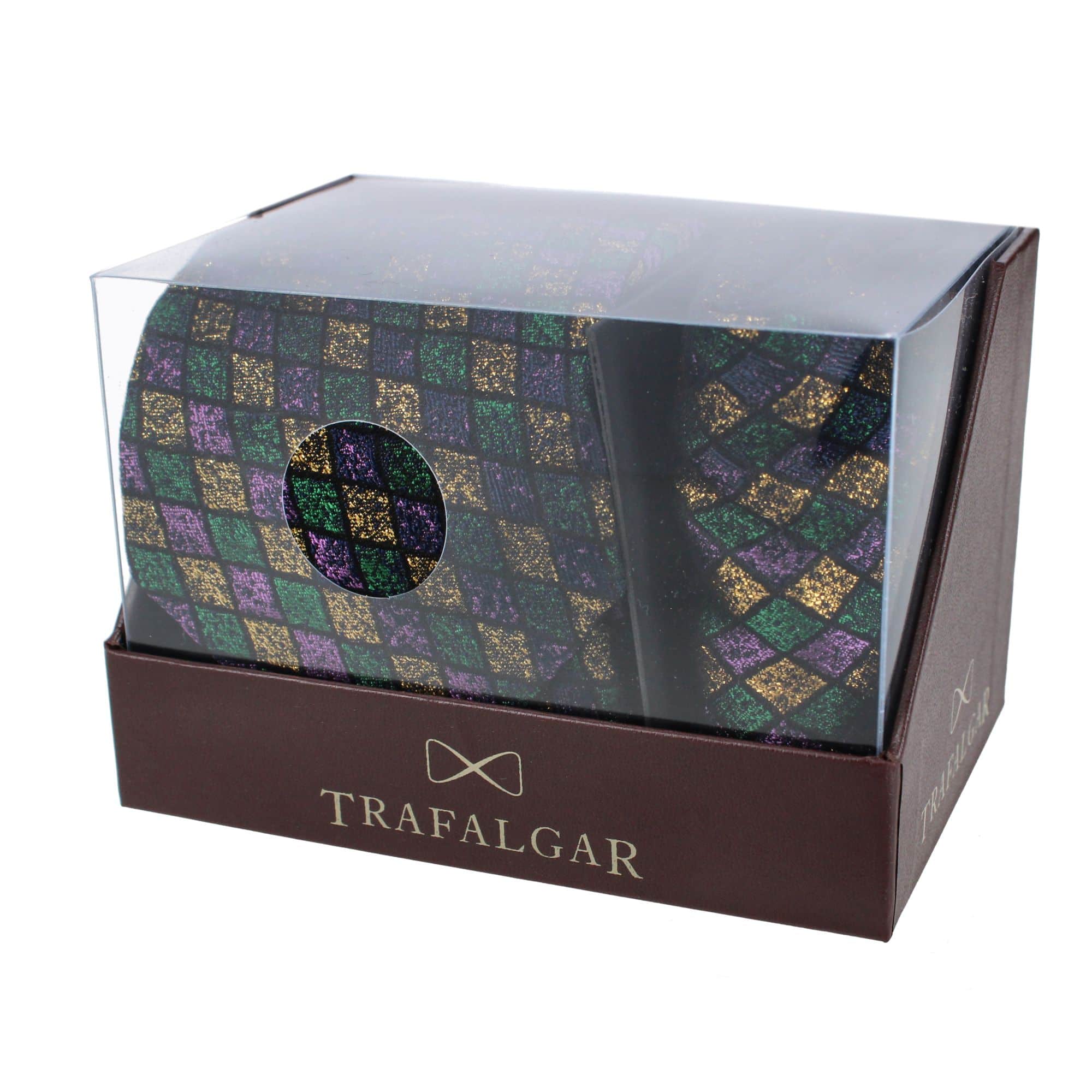 Carnival Diamond Multi-Colored Necktie and Pocket Square Bundle - Image 7