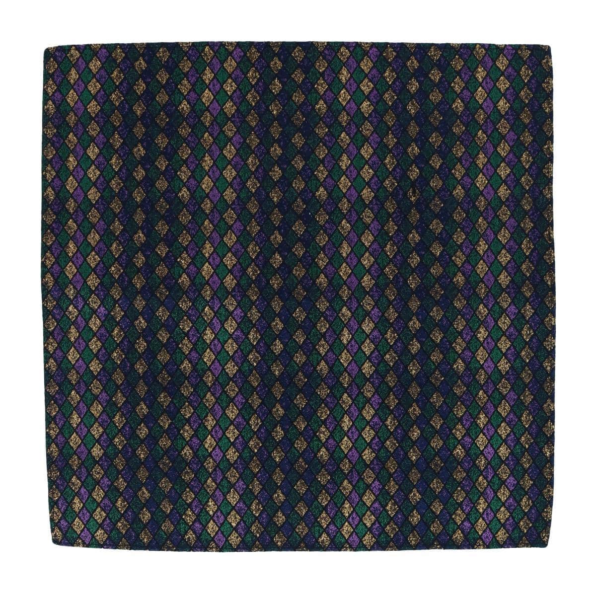 Carnival Diamond Multi-Colored Novelty Silk Pocket Square - Image 3