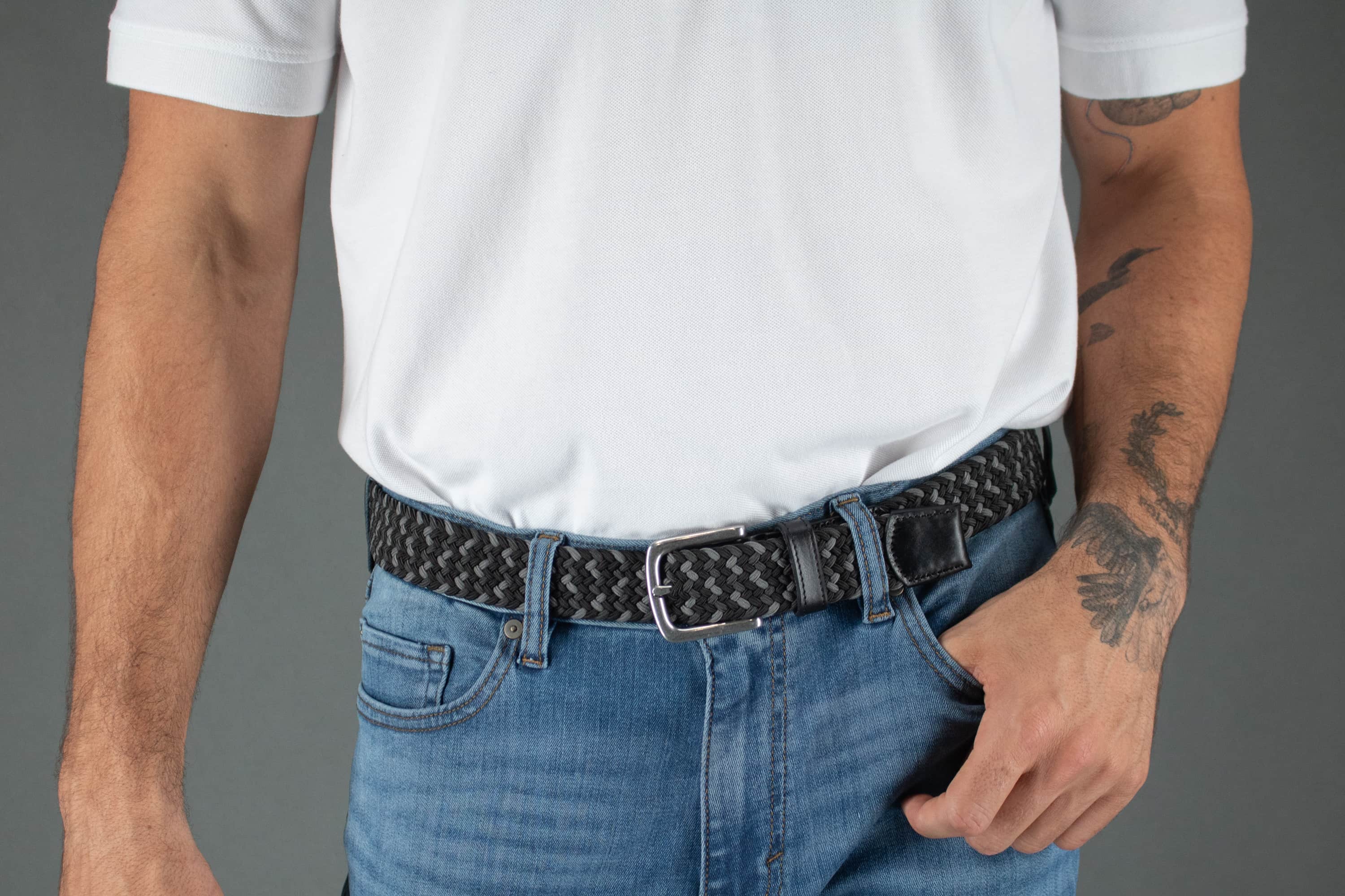 Chandler Mixed Weave Stretch Belt - Image 6