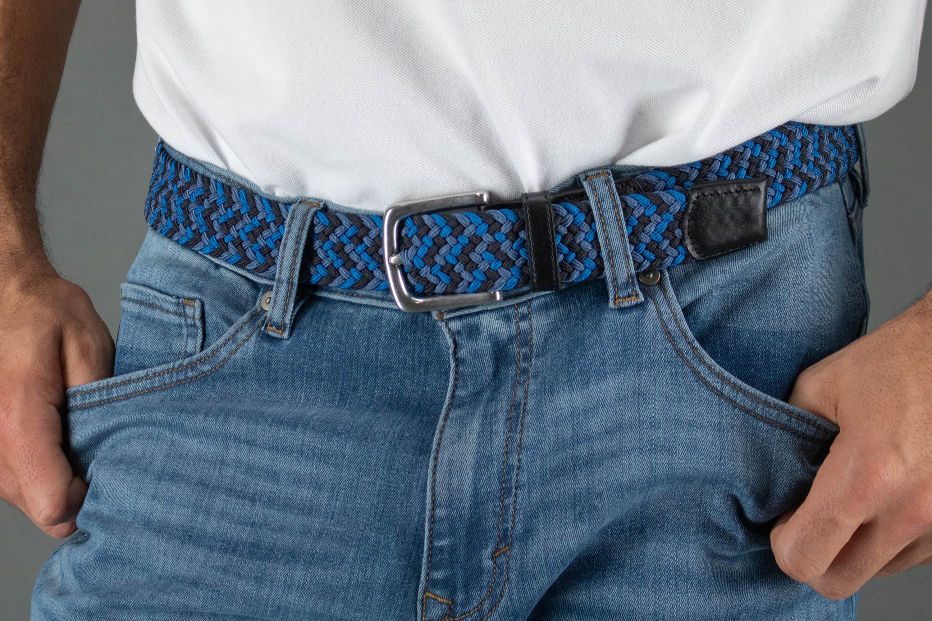 Chandler Mixed Weave Stretch Belt - Image 7