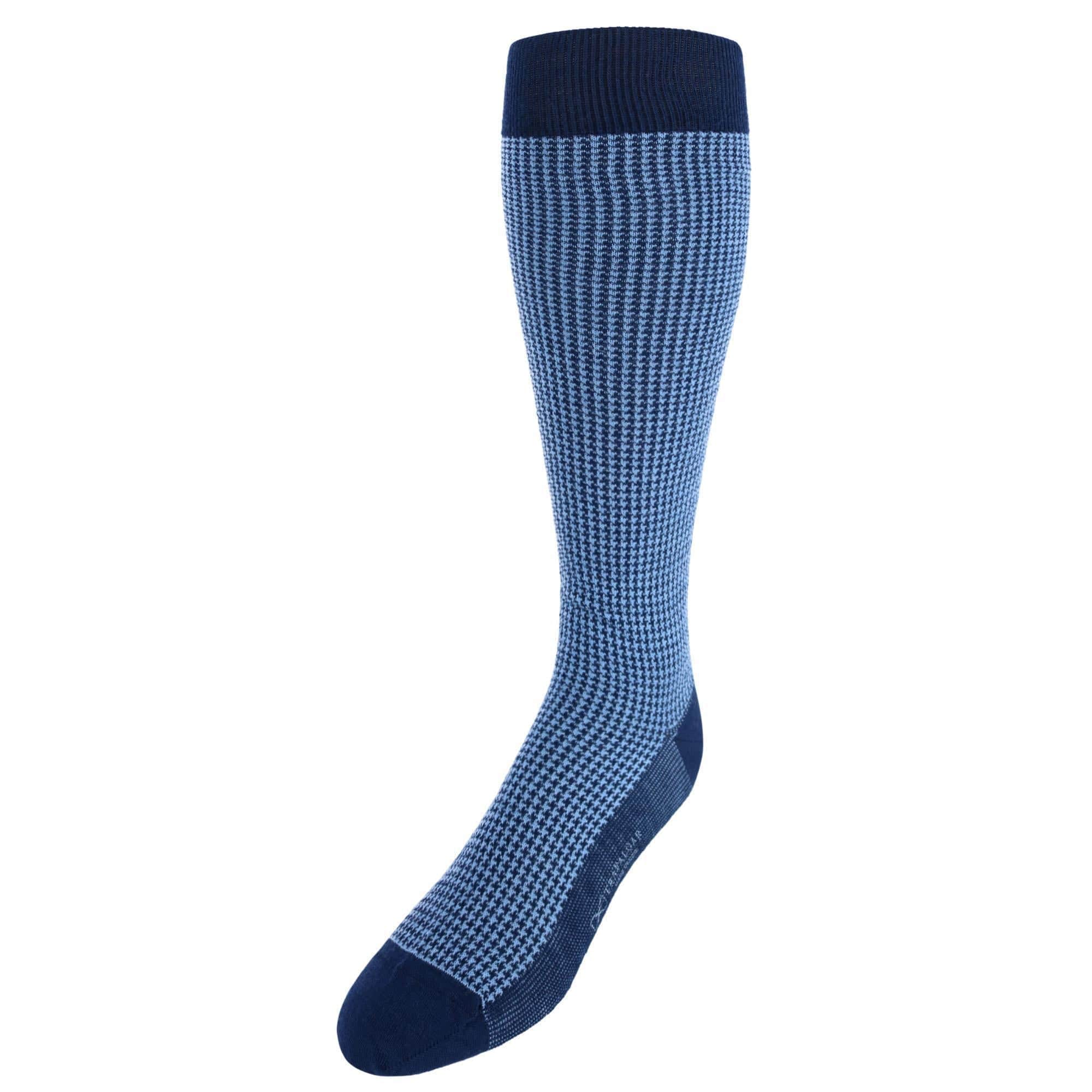 Charlie Over The Calf Houndstooth Merino Wool Socks - Image 2