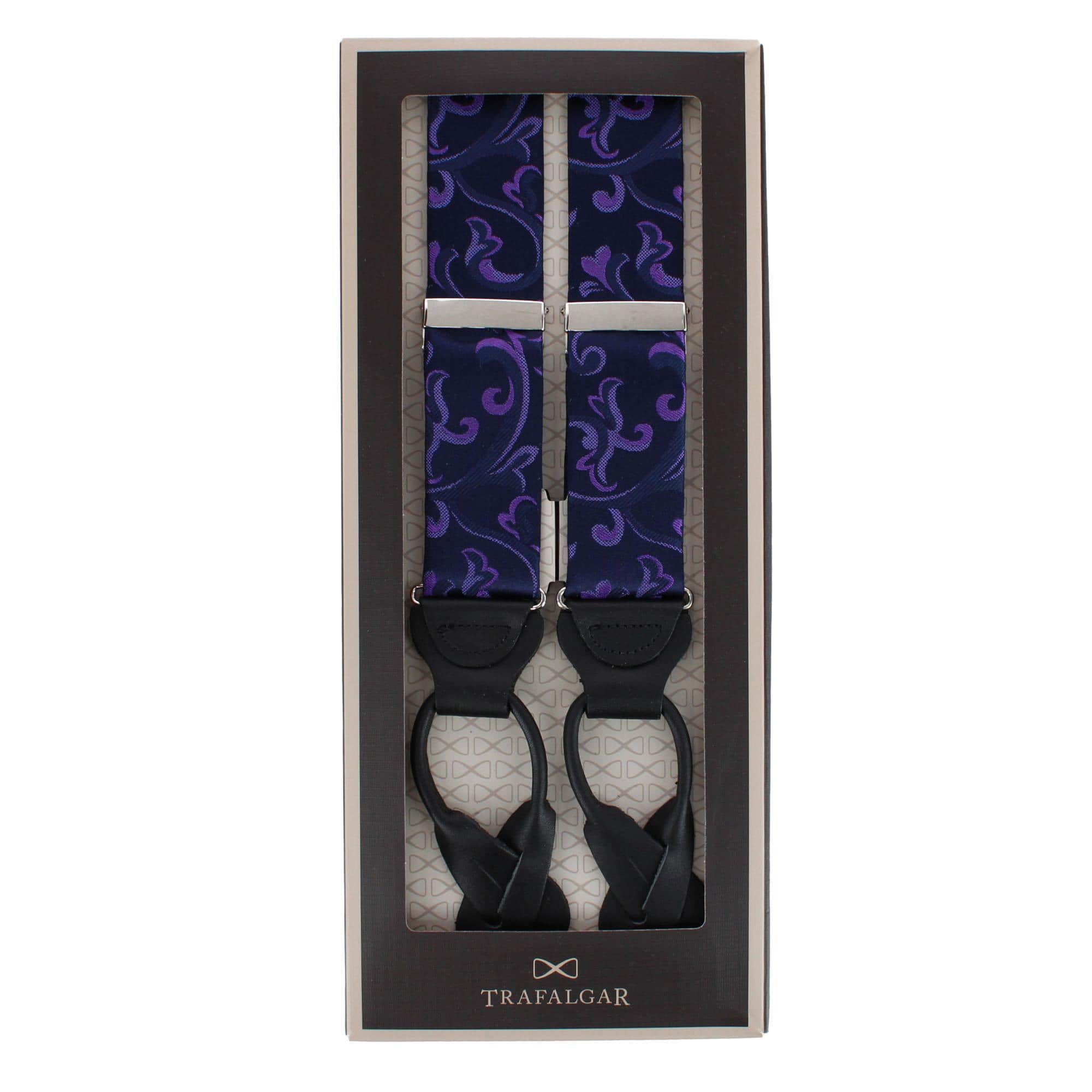 Christian the Romantic Brocade Silk Button End Braces - Image 12