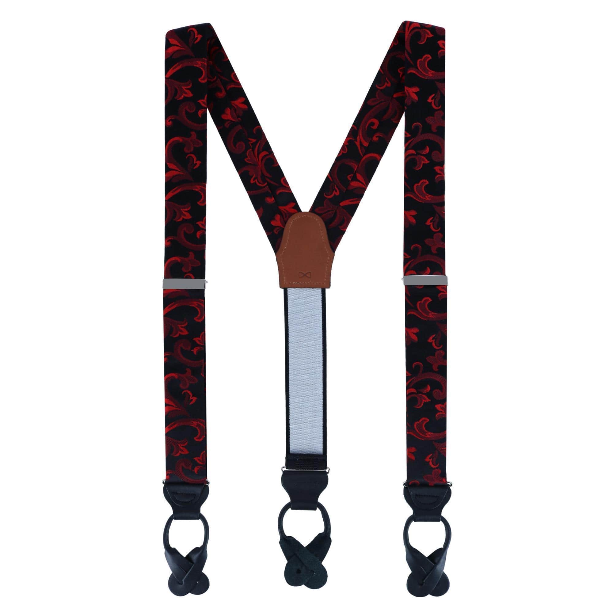 Christian the Romantic Brocade Silk Button End Braces - Image 5
