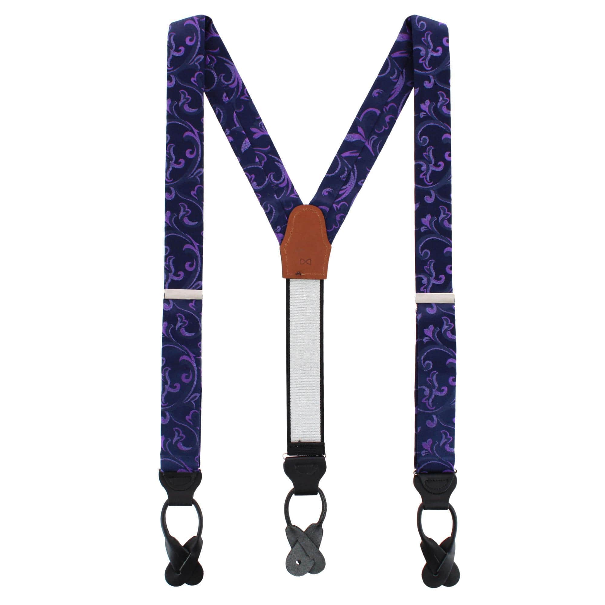 Christian the Romantic Brocade Silk Button End Braces - Image 7