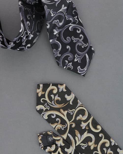 Christian the Romantic Brocade Silk Necktie - Image 22