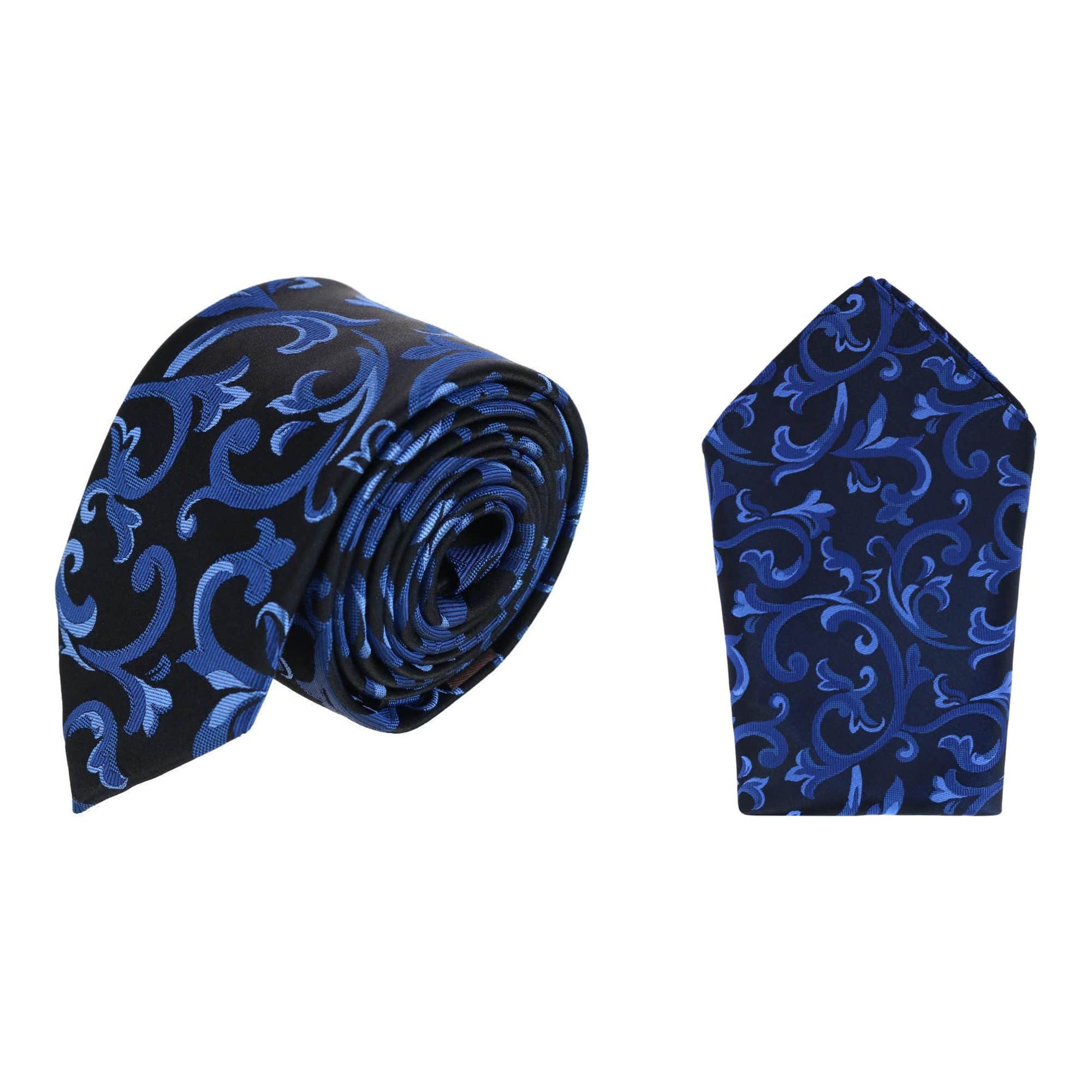 Christian the Romantic Brocade Silk Necktie & Pocket Square Bundle - Image 2