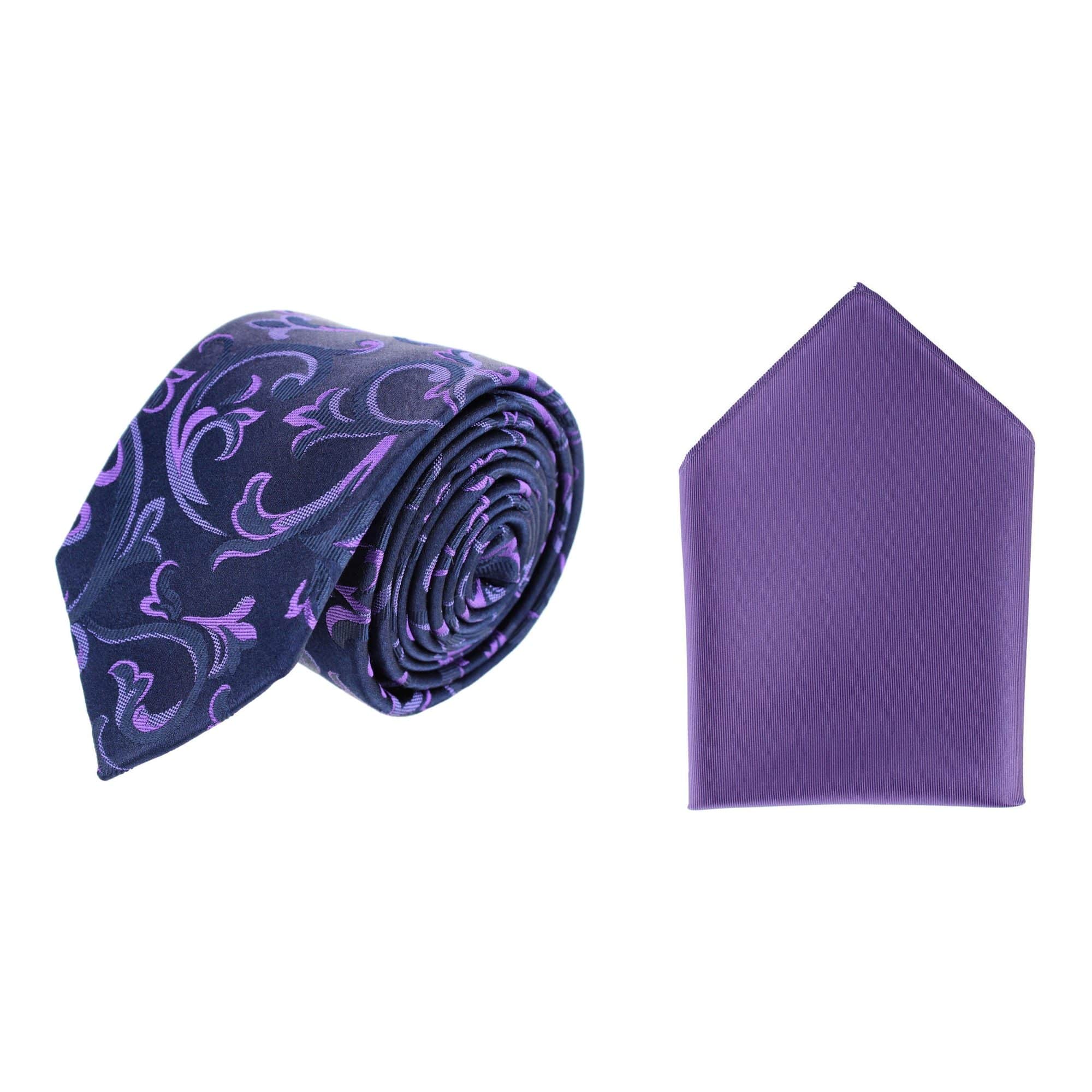 Christian the Romantic Brocade Silk Necktie & Pocket Square Bundle - Image 3