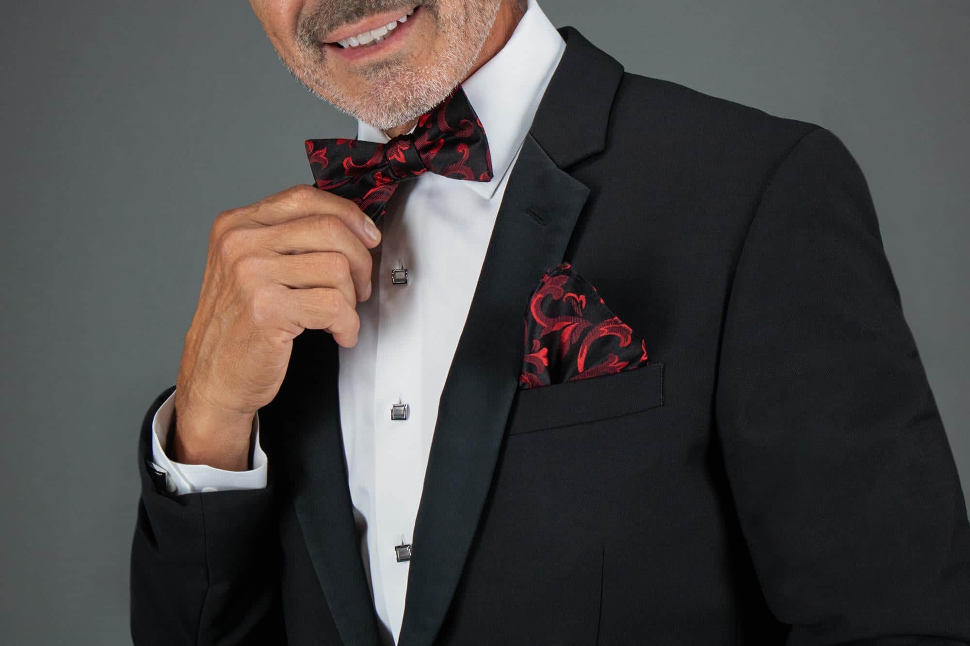 Christian the Romantic Brocade Silk Pocket Square - Image 8
