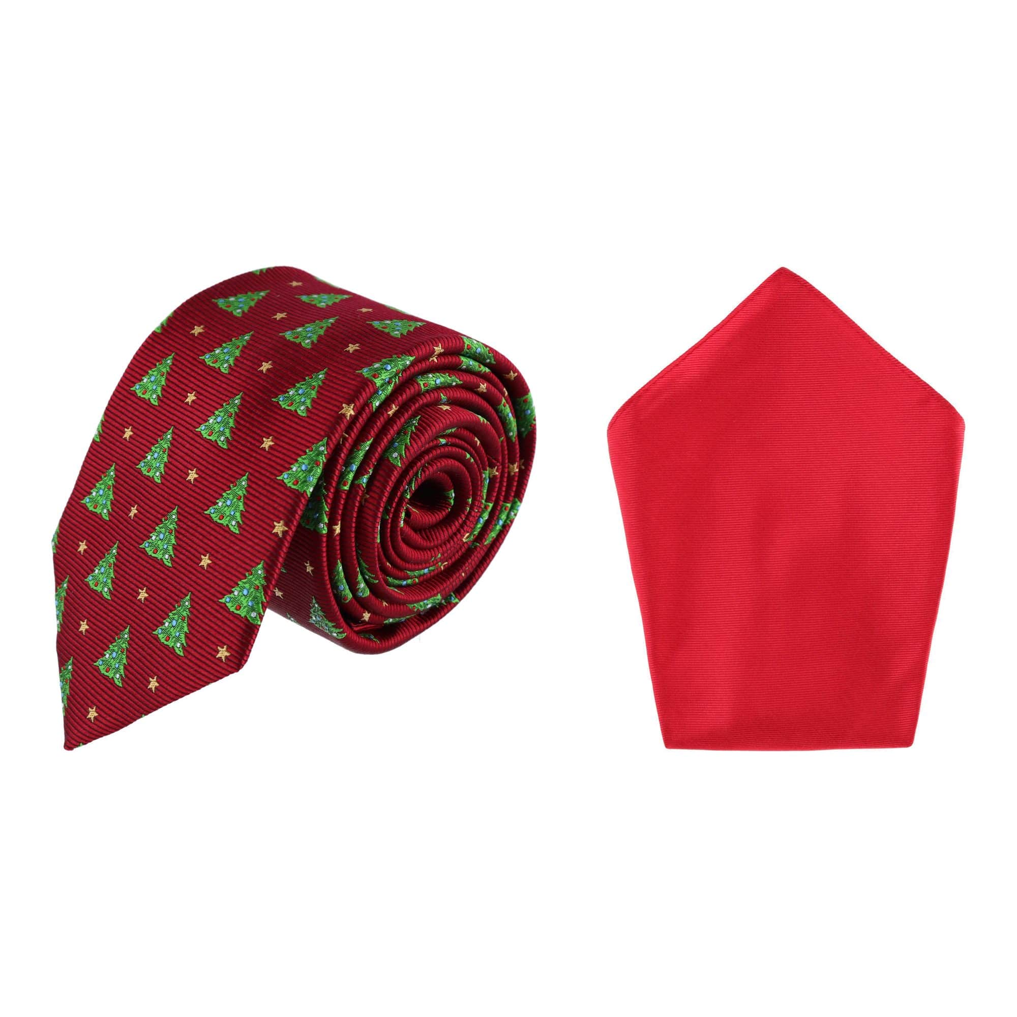 Holiday Necktie and Pocket Square Bundle - Image 2