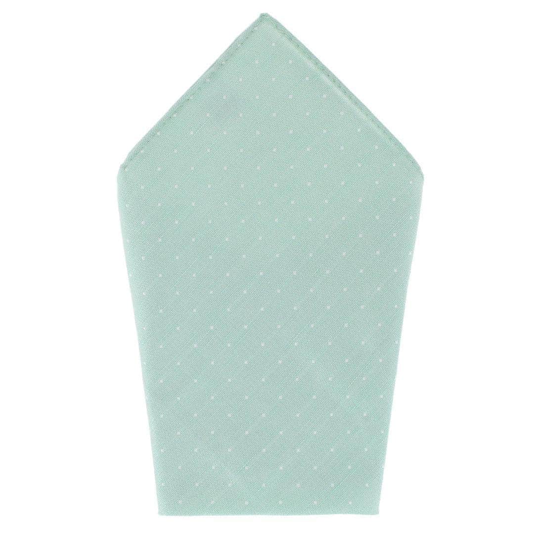 Churchill Chambray 12-Inch Polka Dot Linen Blend Pocket Square - Image 2