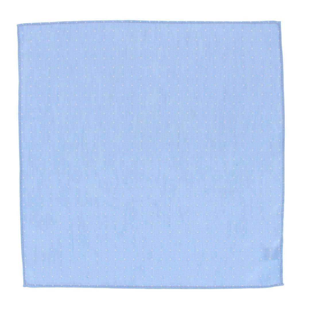 Churchill Chambray 12-Inch Polka Dot Linen Blend Pocket Square - Image 9