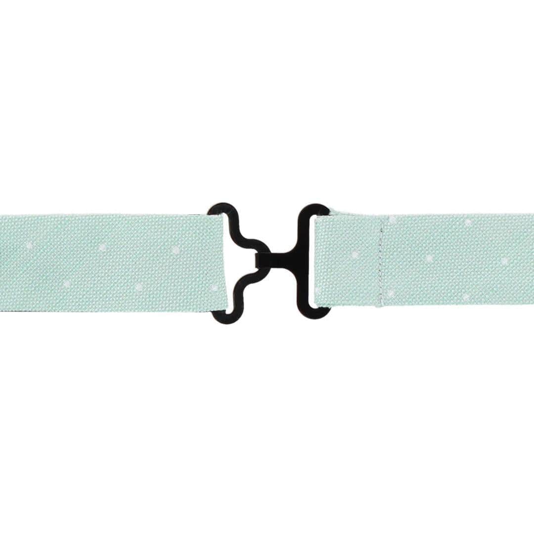 Churchill Chambray Polka Dot Linen Blend Bow Tie - Image 11