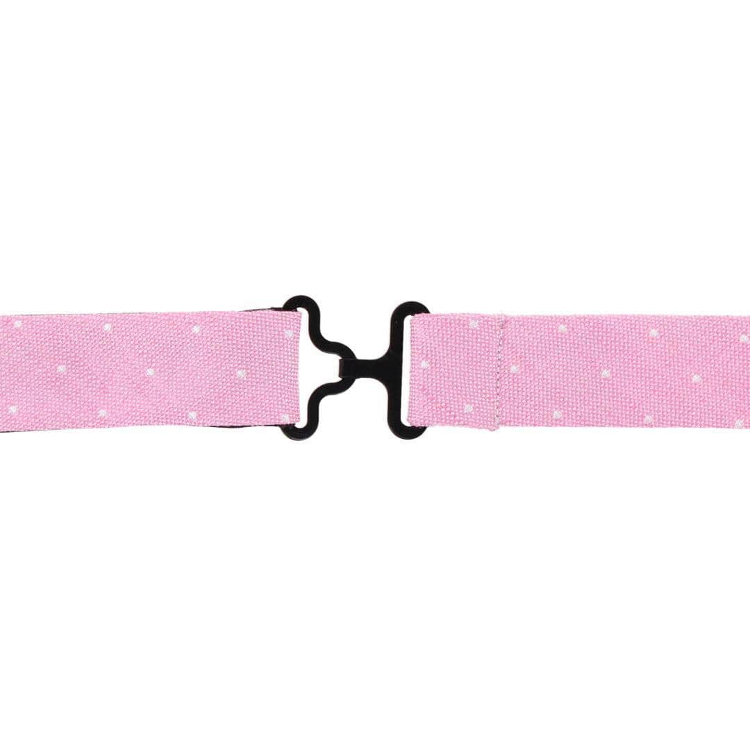 Churchill Chambray Polka Dot Linen Blend Bow Tie - Image 13