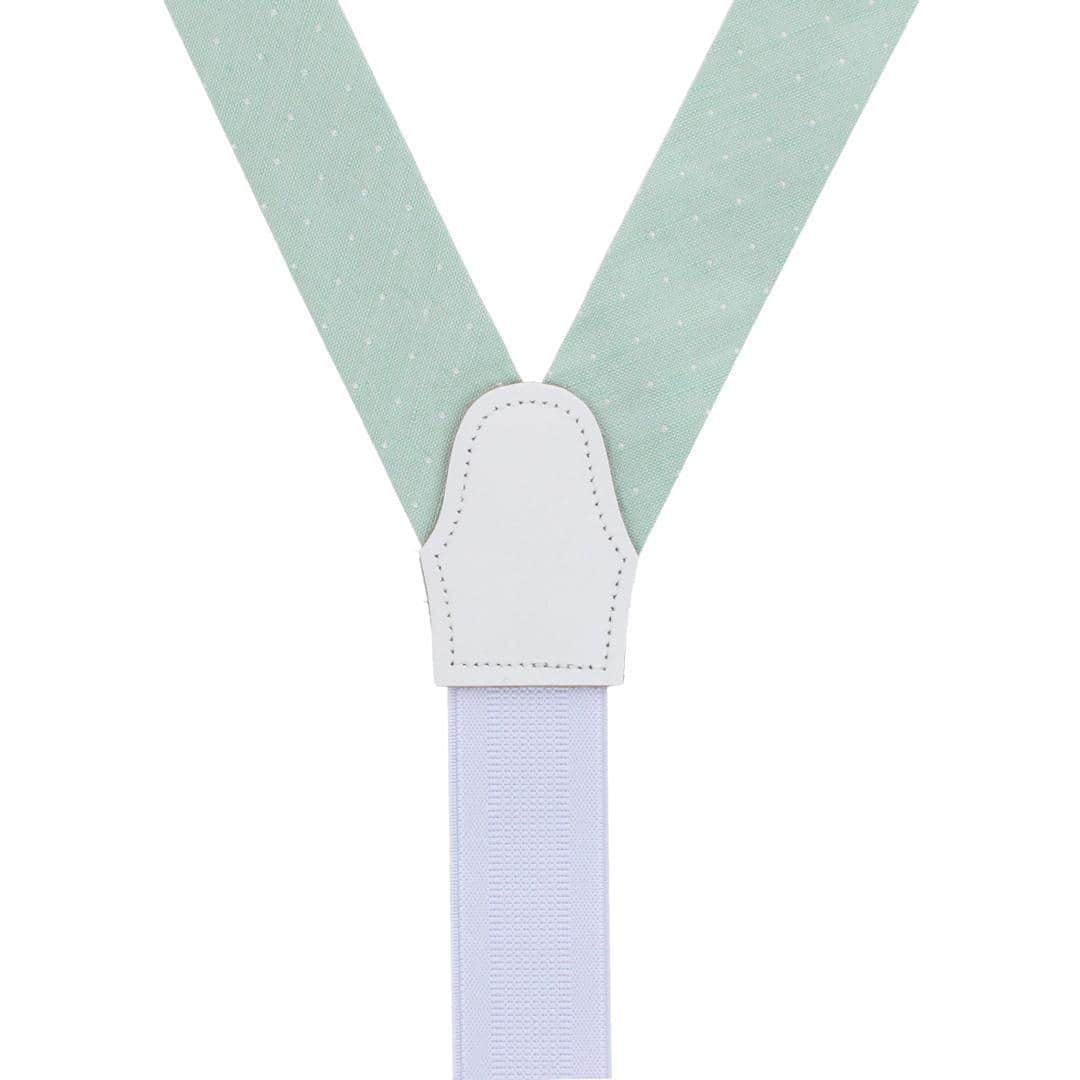 Churchill Chambray Polka Dot Linen Blend Formal End Braces - Image 8