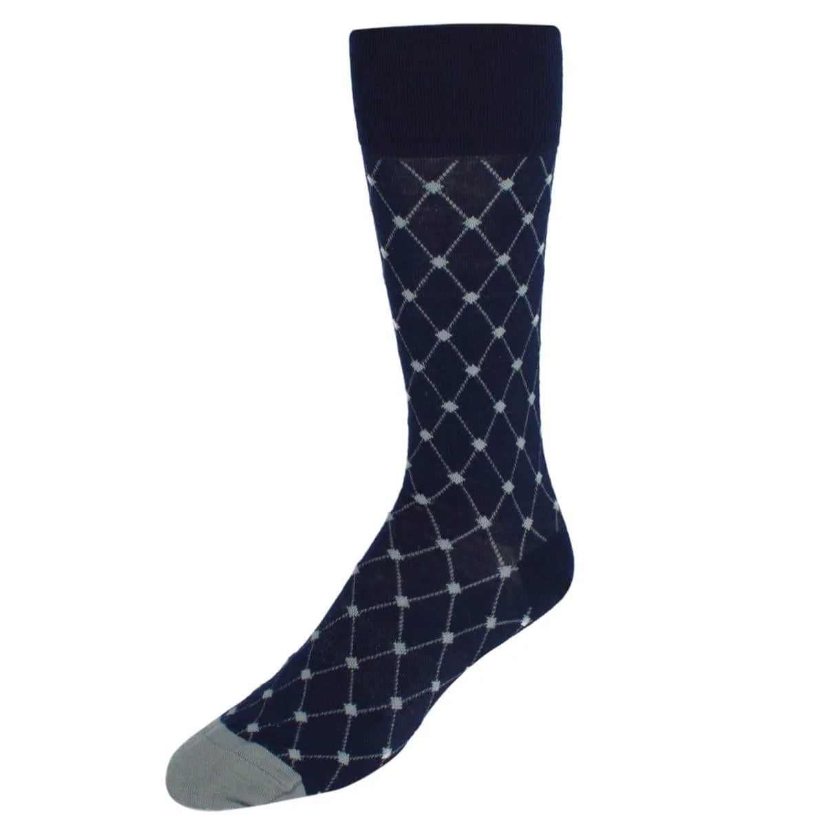 Ciel Diamon Patterned Mid-Calf Merino Wool Socks (1 Pair) - Image 4
