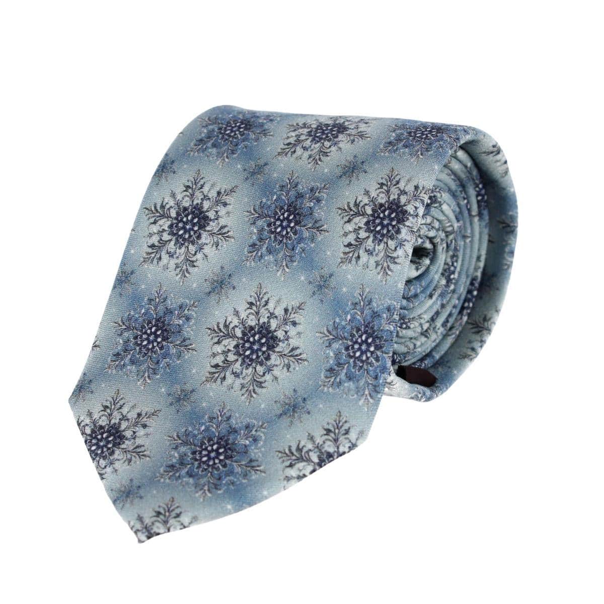 Clarence The Classy Snowflake Silk Holiday Necktie - Image 2