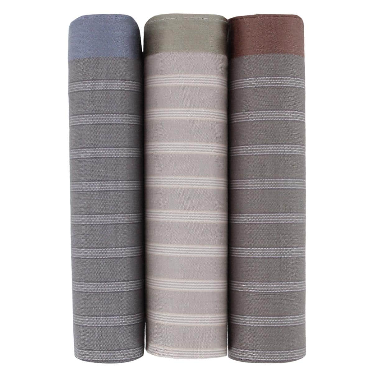Clark's Classy Patterned Cotton Handkerchiefs (3 Pack)