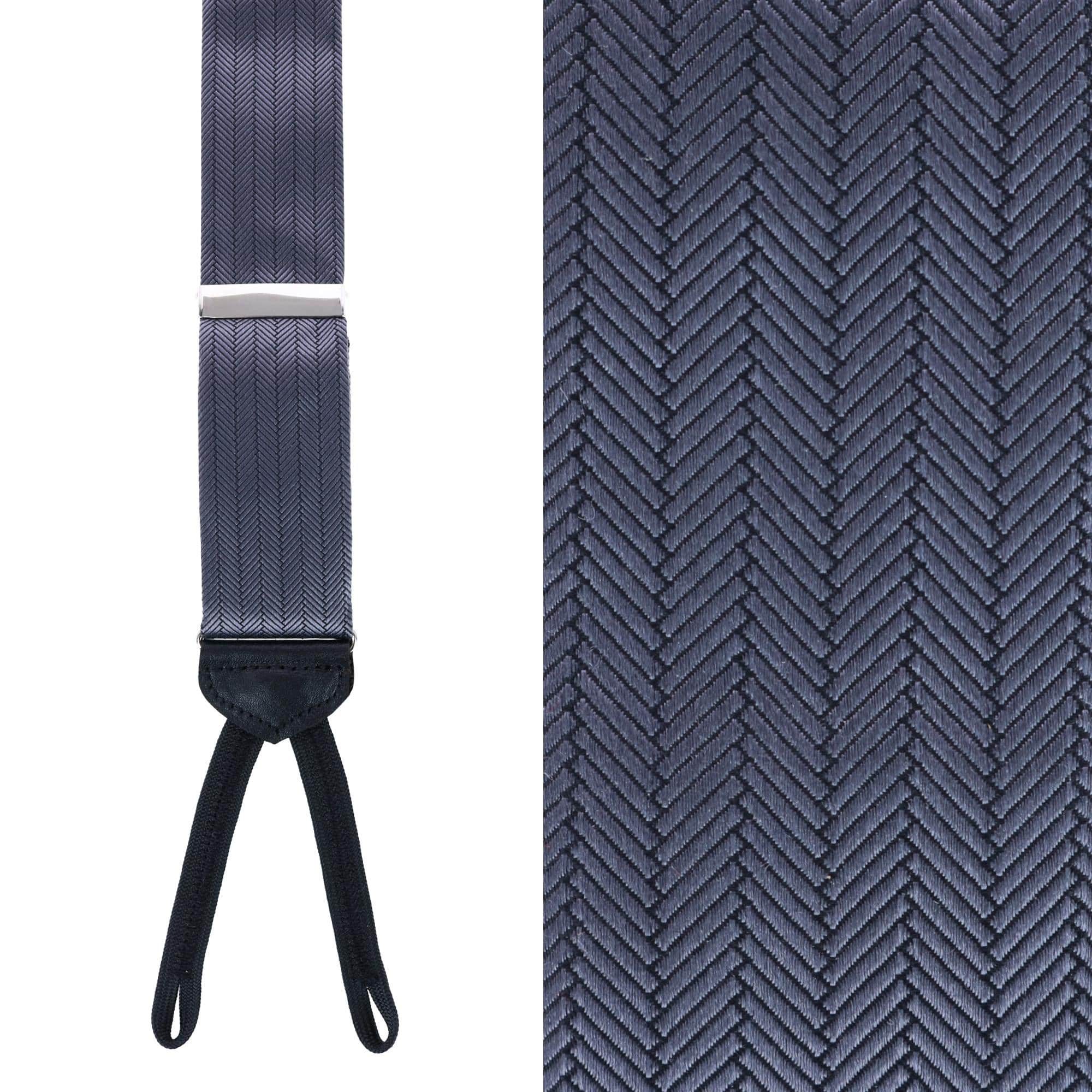 Classic Herringbone Formal End Silk Braces - Image 3