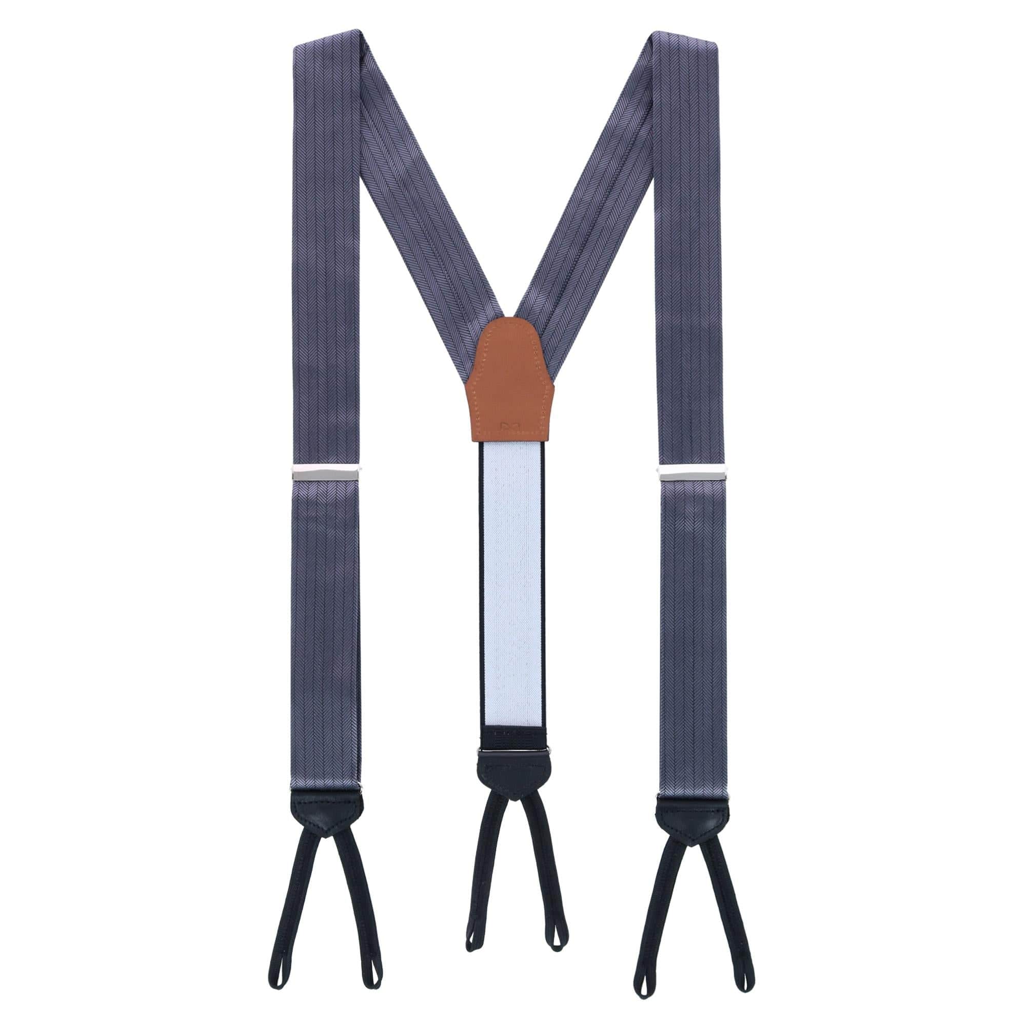 Classic Herringbone Formal End Silk Braces - Image 5