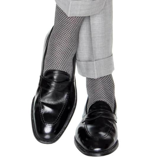 Clayton Birdseye Over The Calf Mercerized Cotton Socks (1Pair) - Image 8