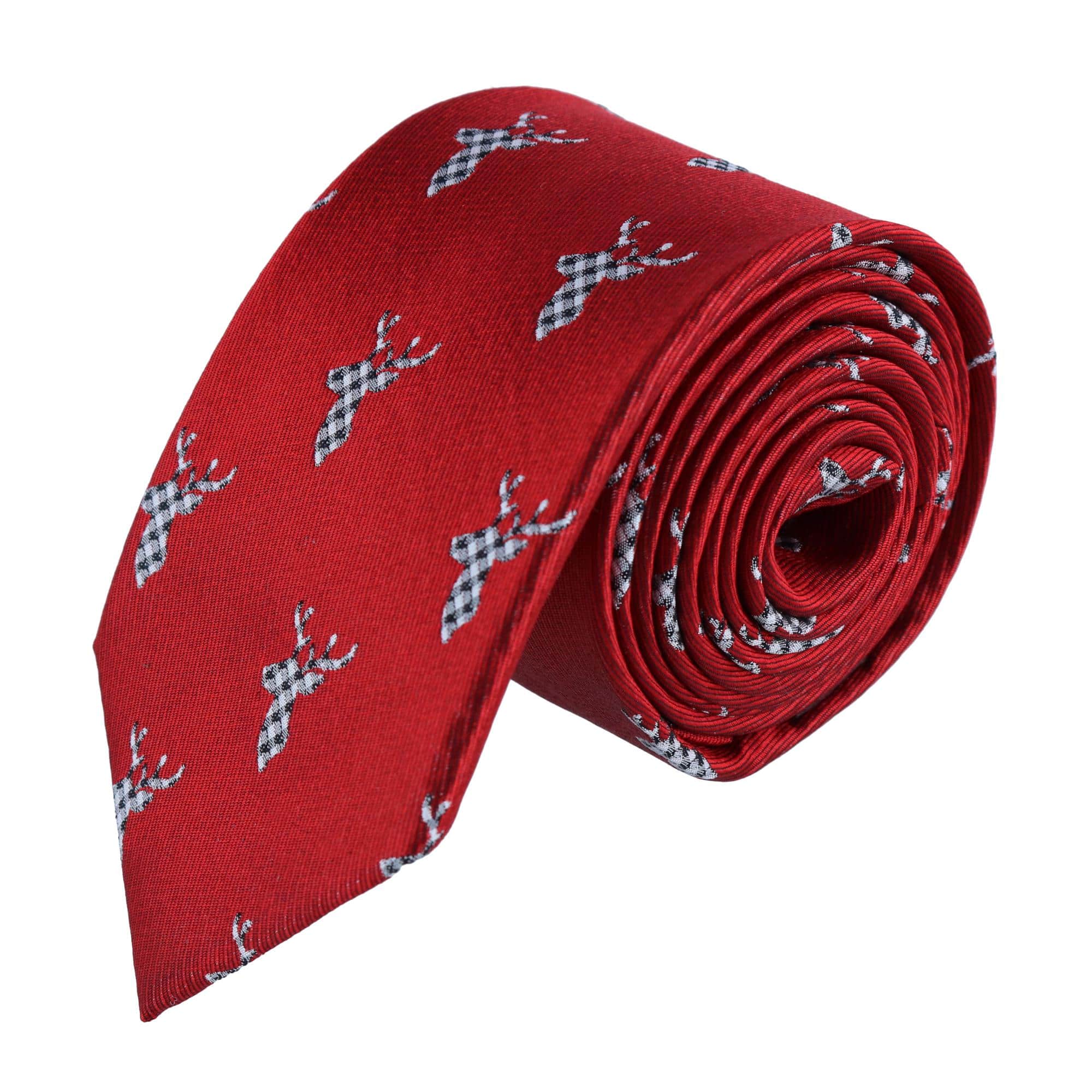 Comet the Reindeer Novelty Silk Necktie - Image 3