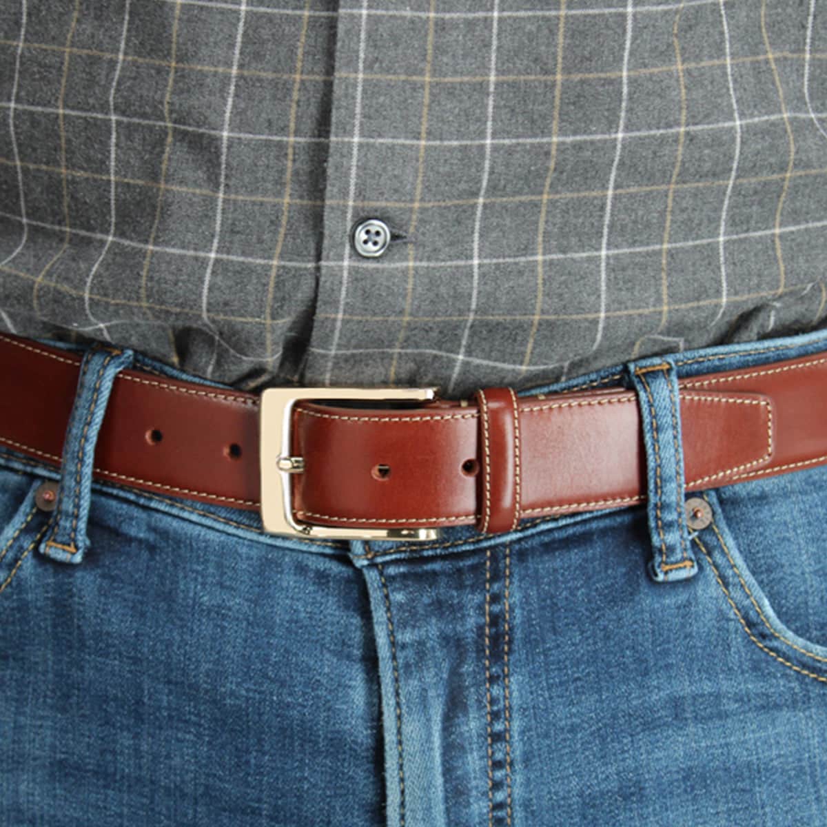 Cornelius 35mm Cortina Leather Dress Belt - Image 11