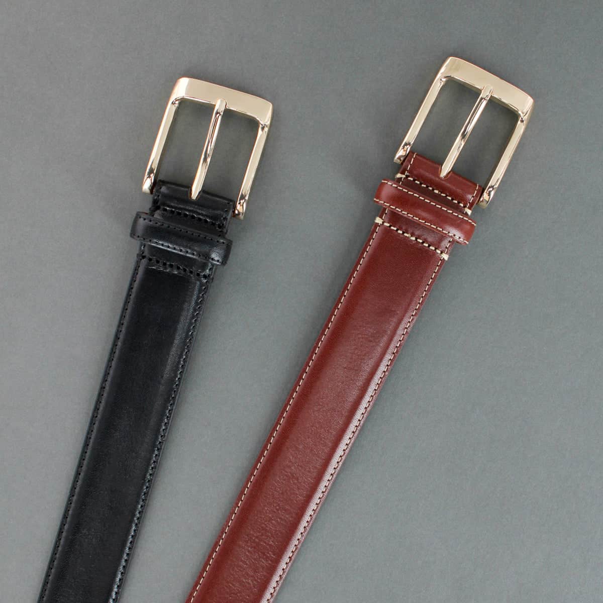 Cornelius 35mm Cortina Leather Dress Belt - Image 6