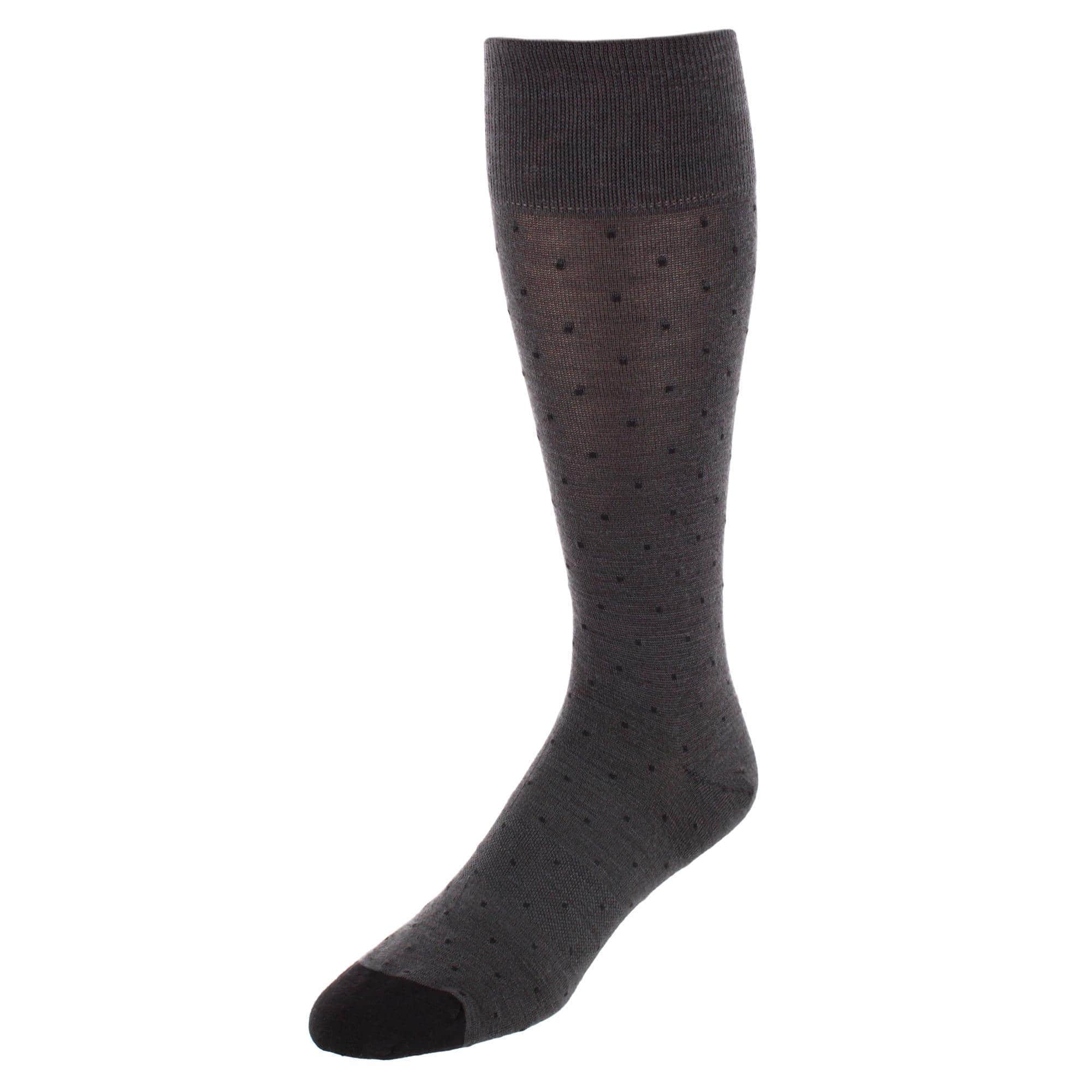 Croix Polka Dot Patterned Mid-Calf Merino Wool Socks (1 Pair) - Image 4