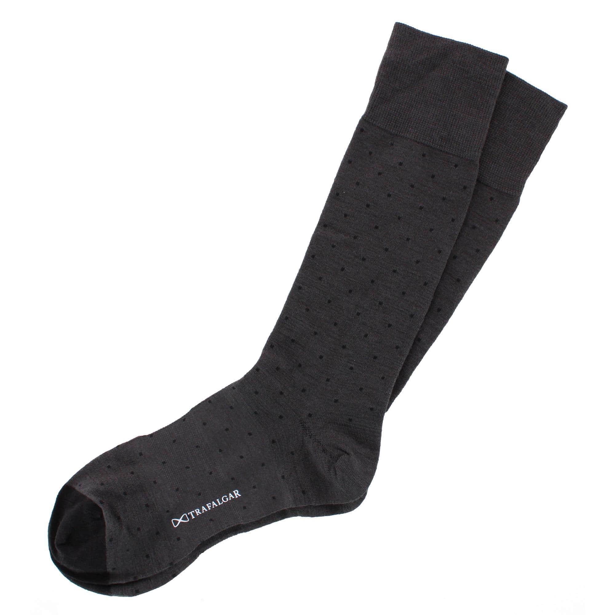 Croix Polka Dot Patterned Mid-Calf Merino Wool Socks (1 Pair) - Image 7