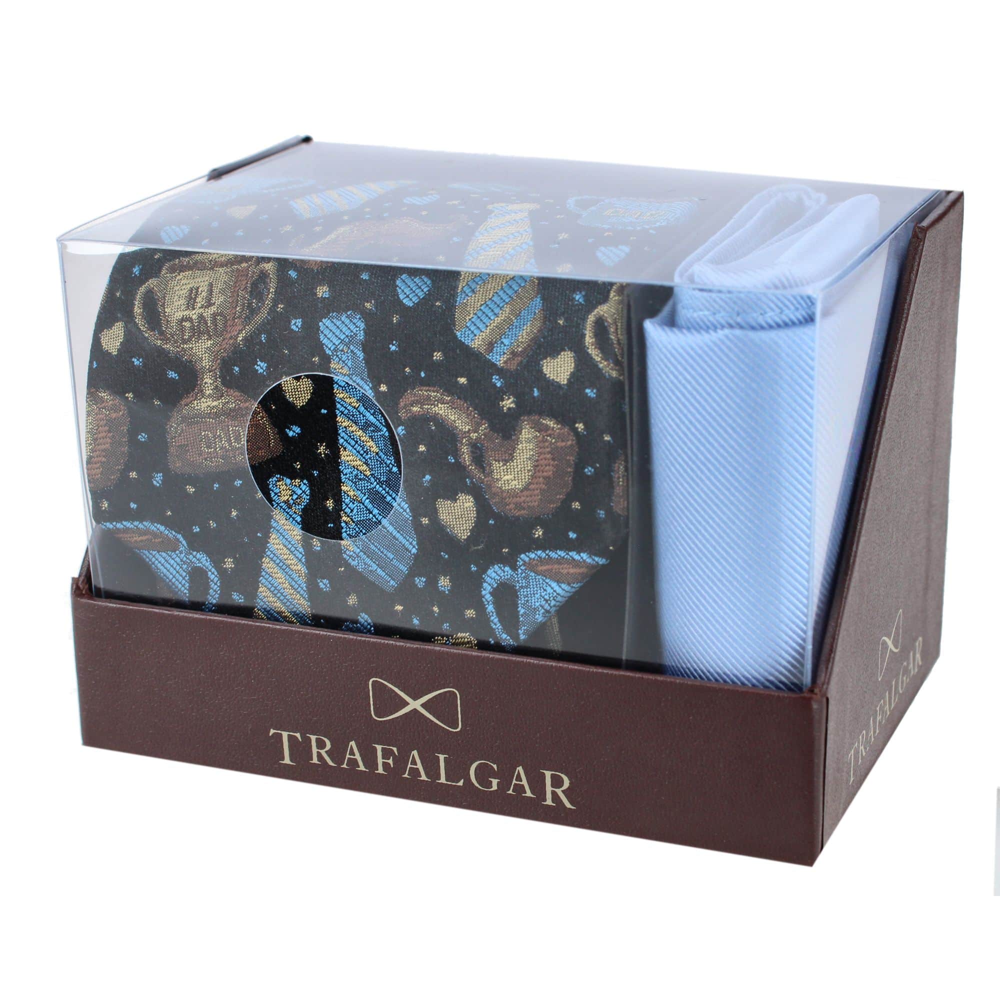 Dad Appreciation Necktie & Gatsby Silk Pocket Square Bundle - Image 7