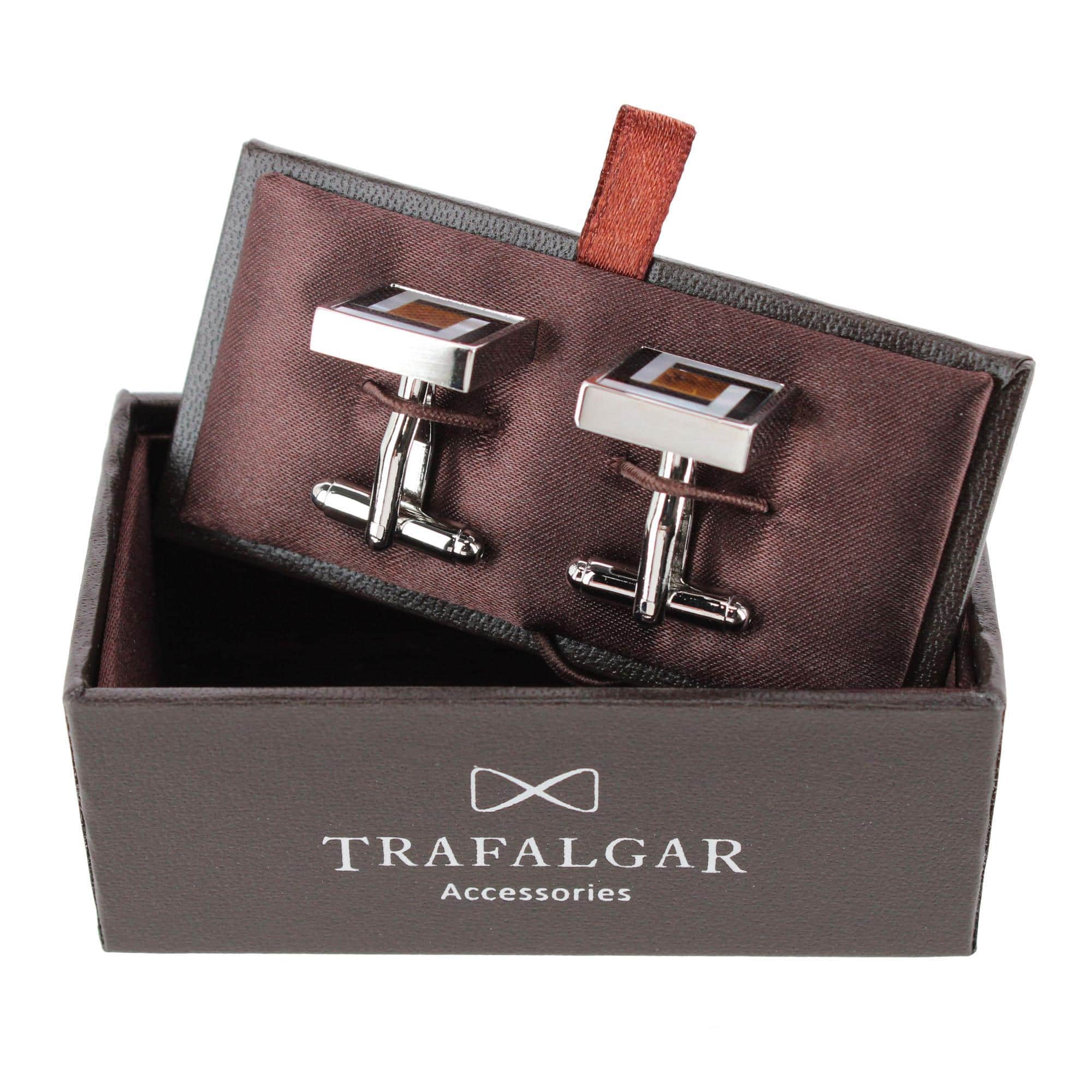 Dallas Square Joint Stone Cufflinks (1 Pair) - Image 4