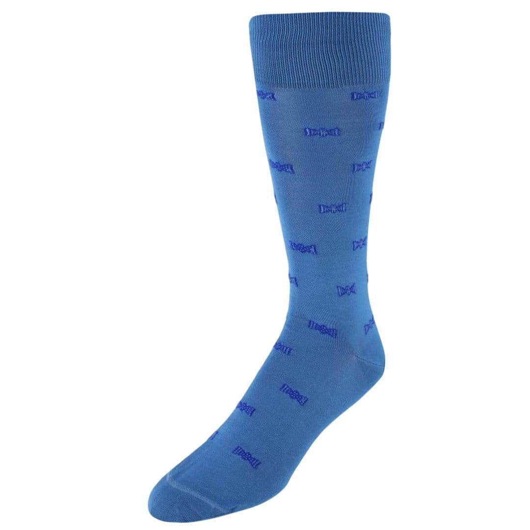 Dapper Bow Tie Novelty Mid Calf Mercerized Cotton Socks (1 Pair) - Image 3