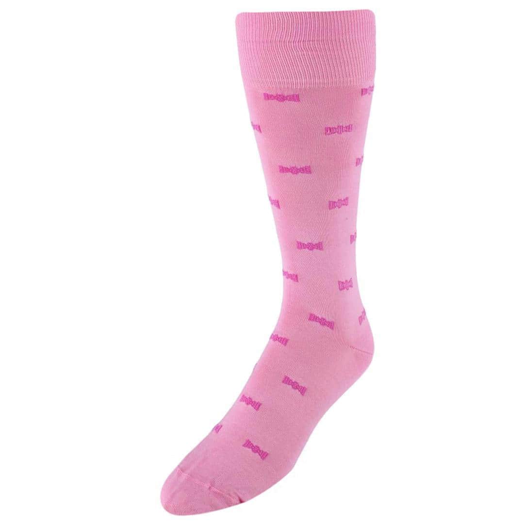 Dapper Bow Tie Novelty Mid Calf Mercerized Cotton Socks (1 Pair) - Image 4