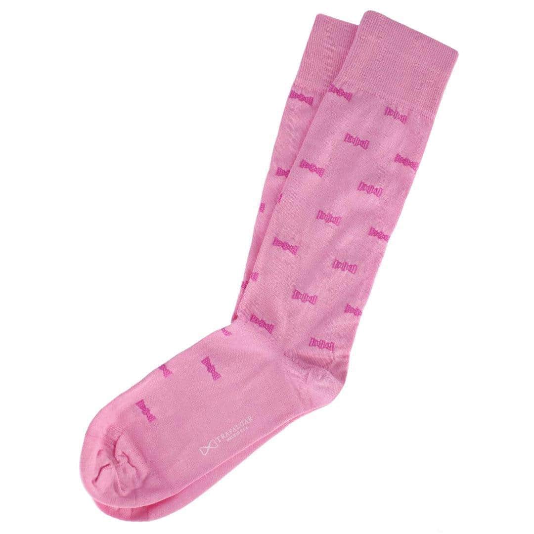 Dapper Bow Tie Novelty Mid Calf Mercerized Cotton Socks (1 Pair) - Image 7
