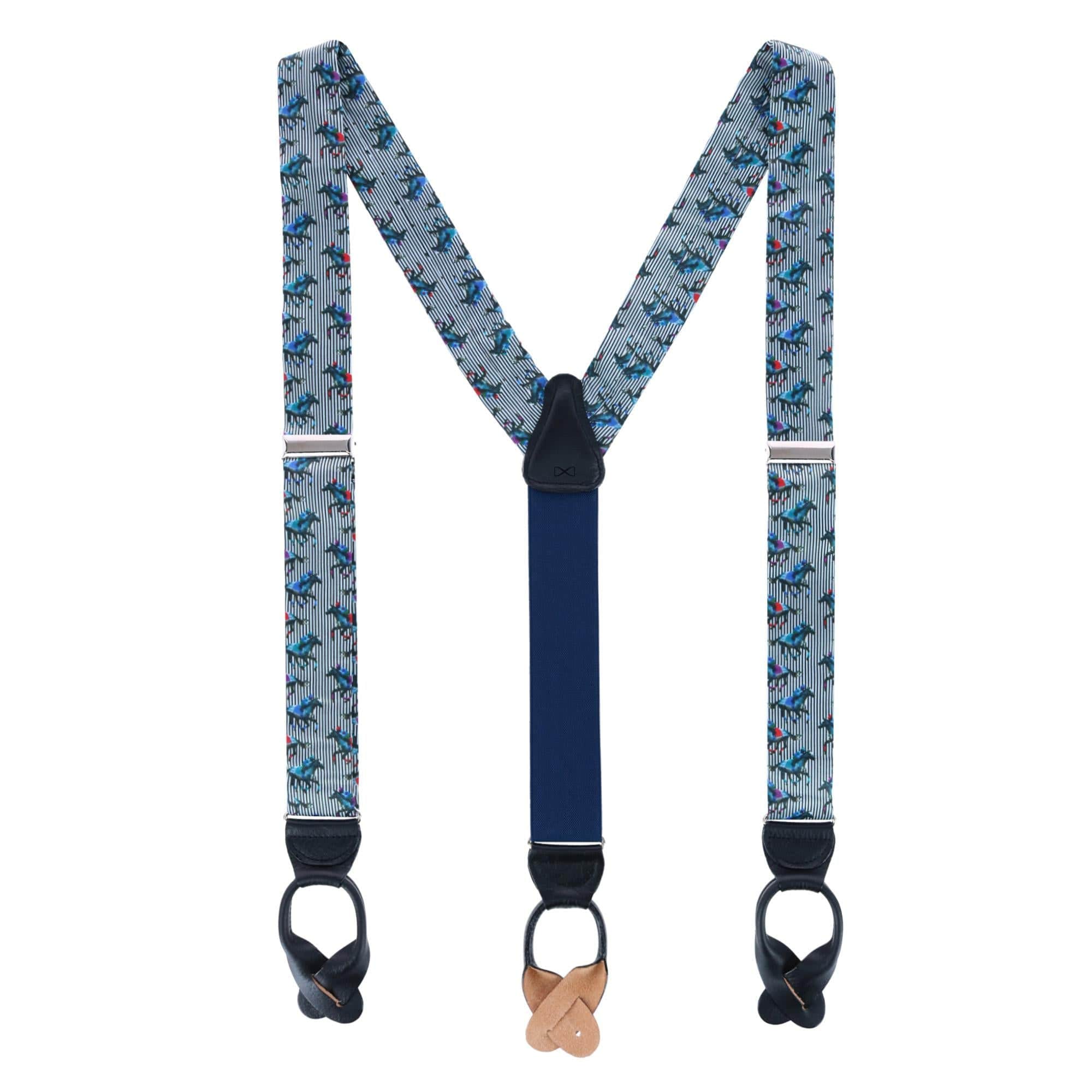 Derby Winning Racehorse Silk Button End Braces - Image 3