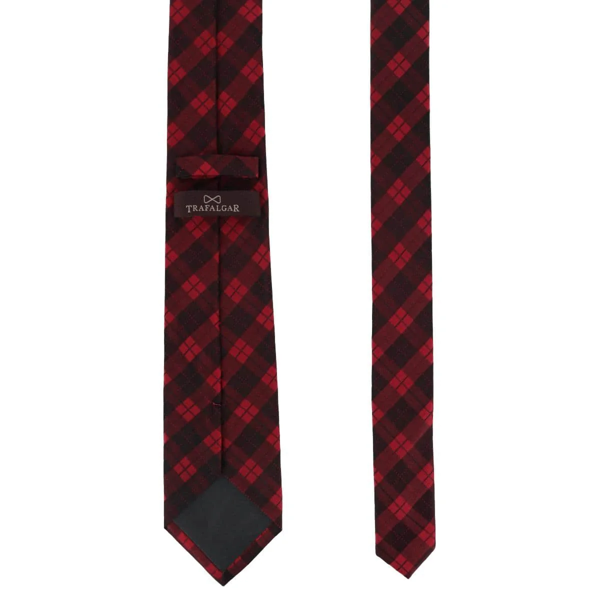Digby Checkered Plaid Silk Necktie - Image 10