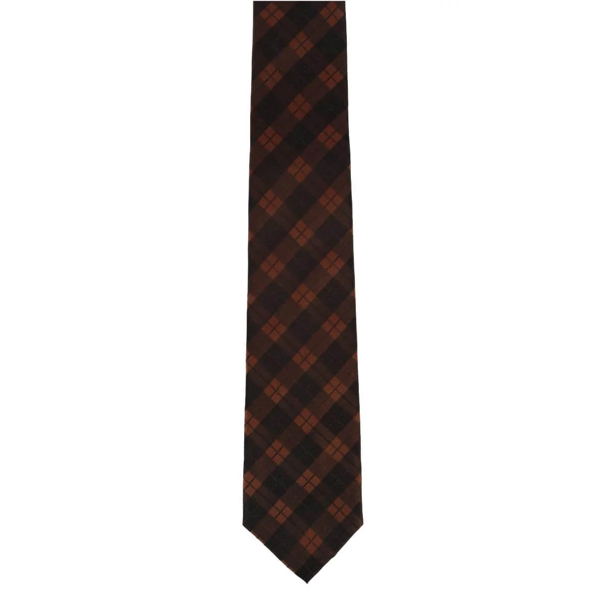 Digby Checkered Plaid Silk Necktie - Image 5