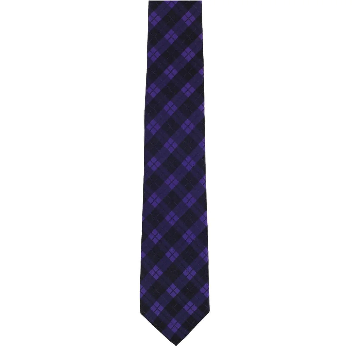 Digby Checkered Plaid Silk Necktie - Image 6