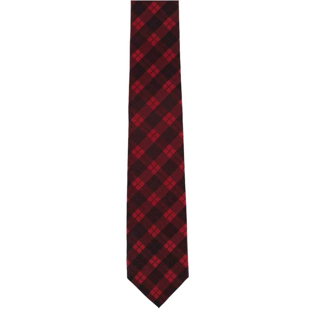 Digby Checkered Plaid Silk Necktie - Image 7