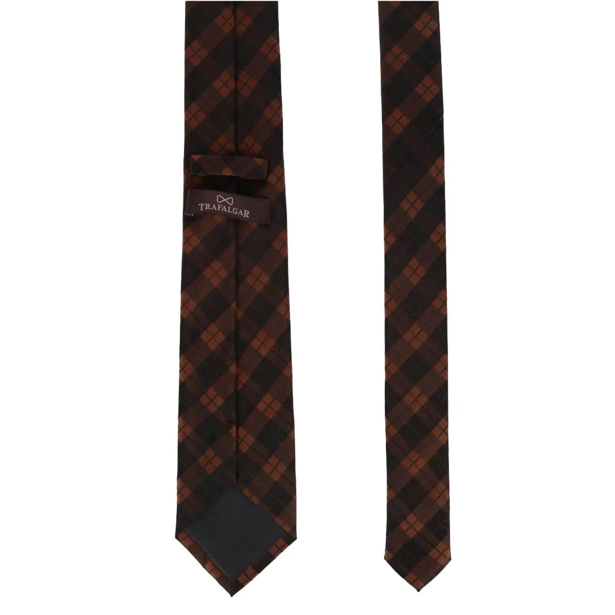 Digby Checkered Plaid Silk Necktie - Image 8