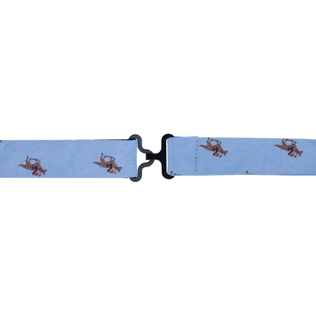 Down The Stretch Racehorse Linen Blend Bow Tie - Image 4