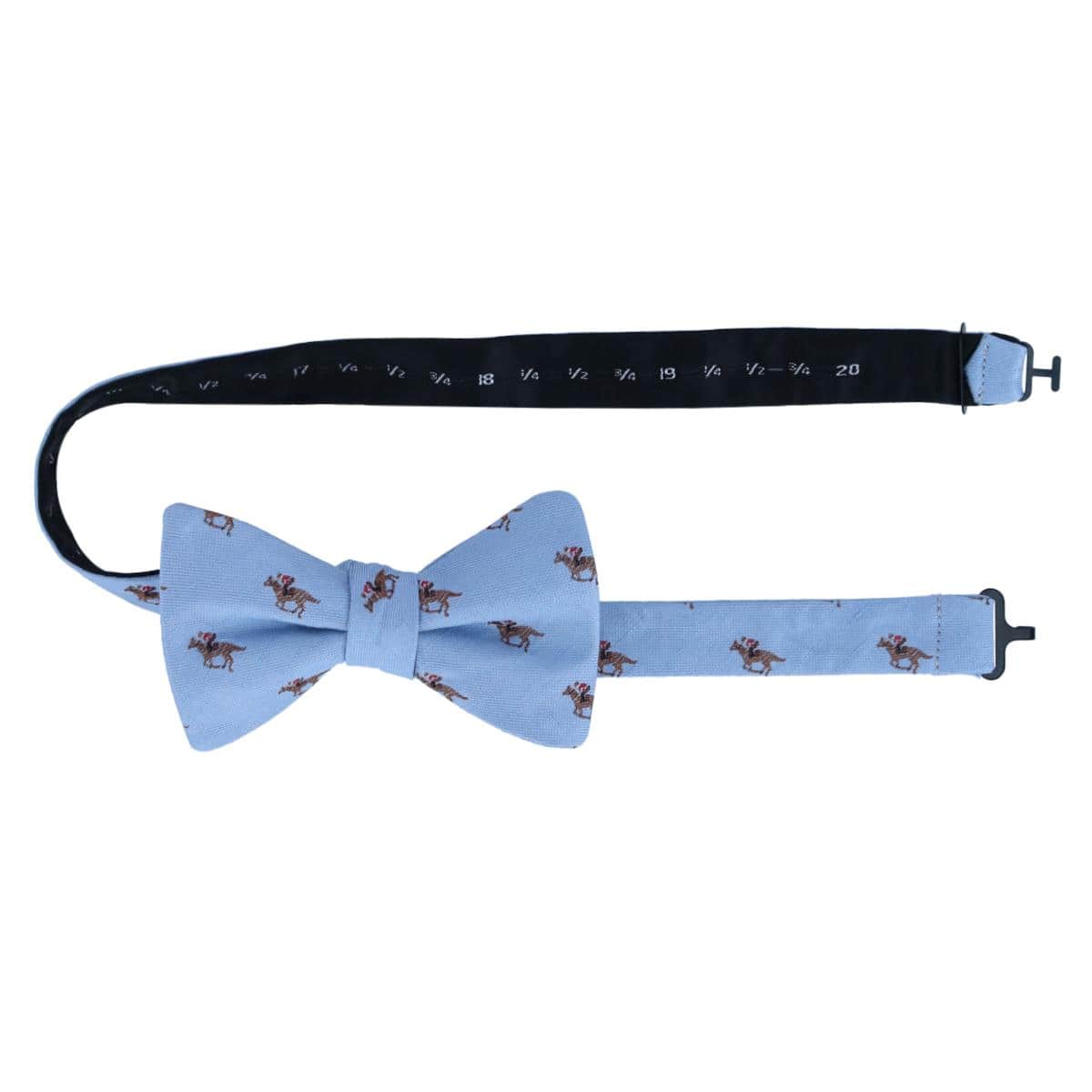Down The Stretch Racehorse Linen Blend Bow Tie - Image 5
