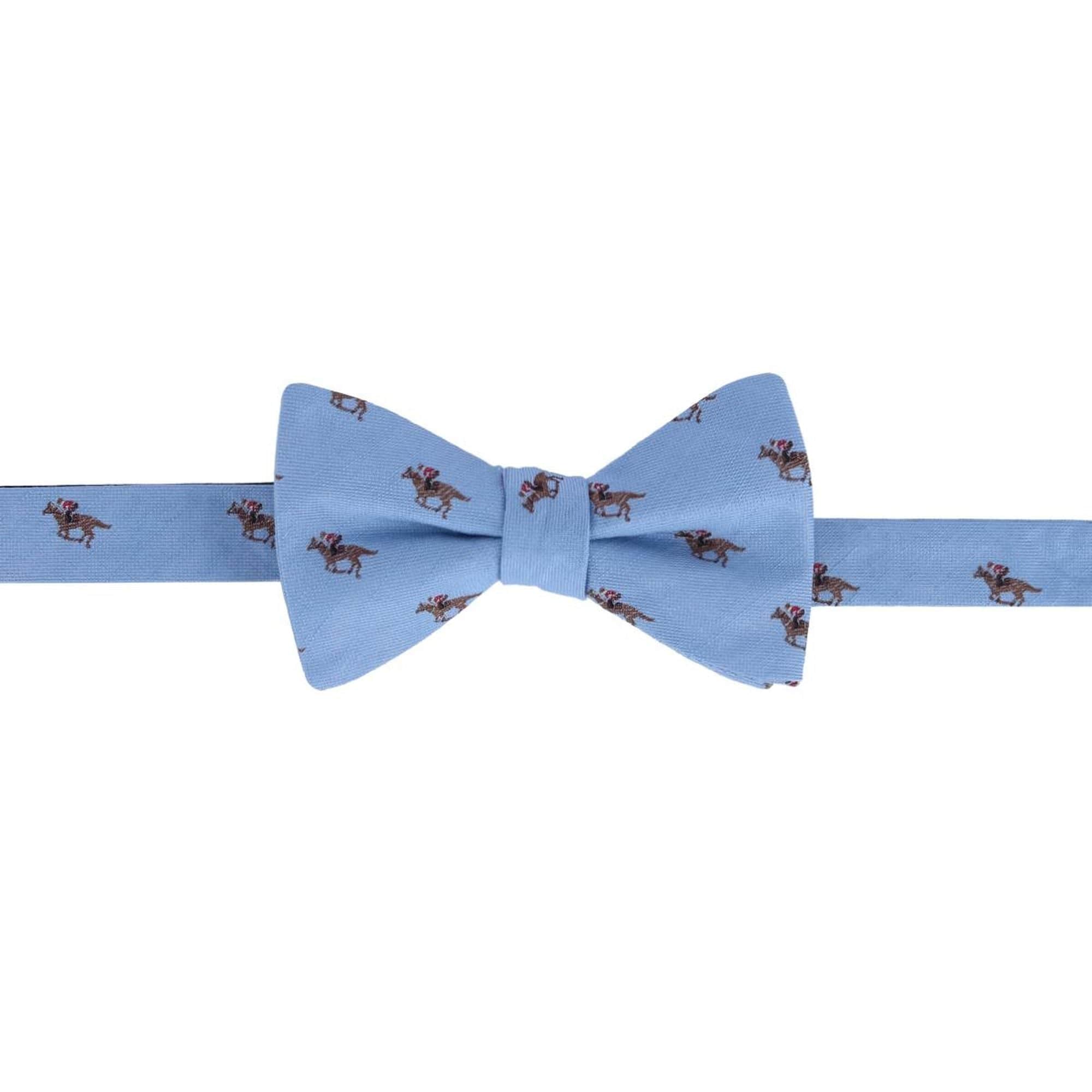 Down The Stretch Racehorse Linen Blend Braces & Bow Tie Bundle - Image 5