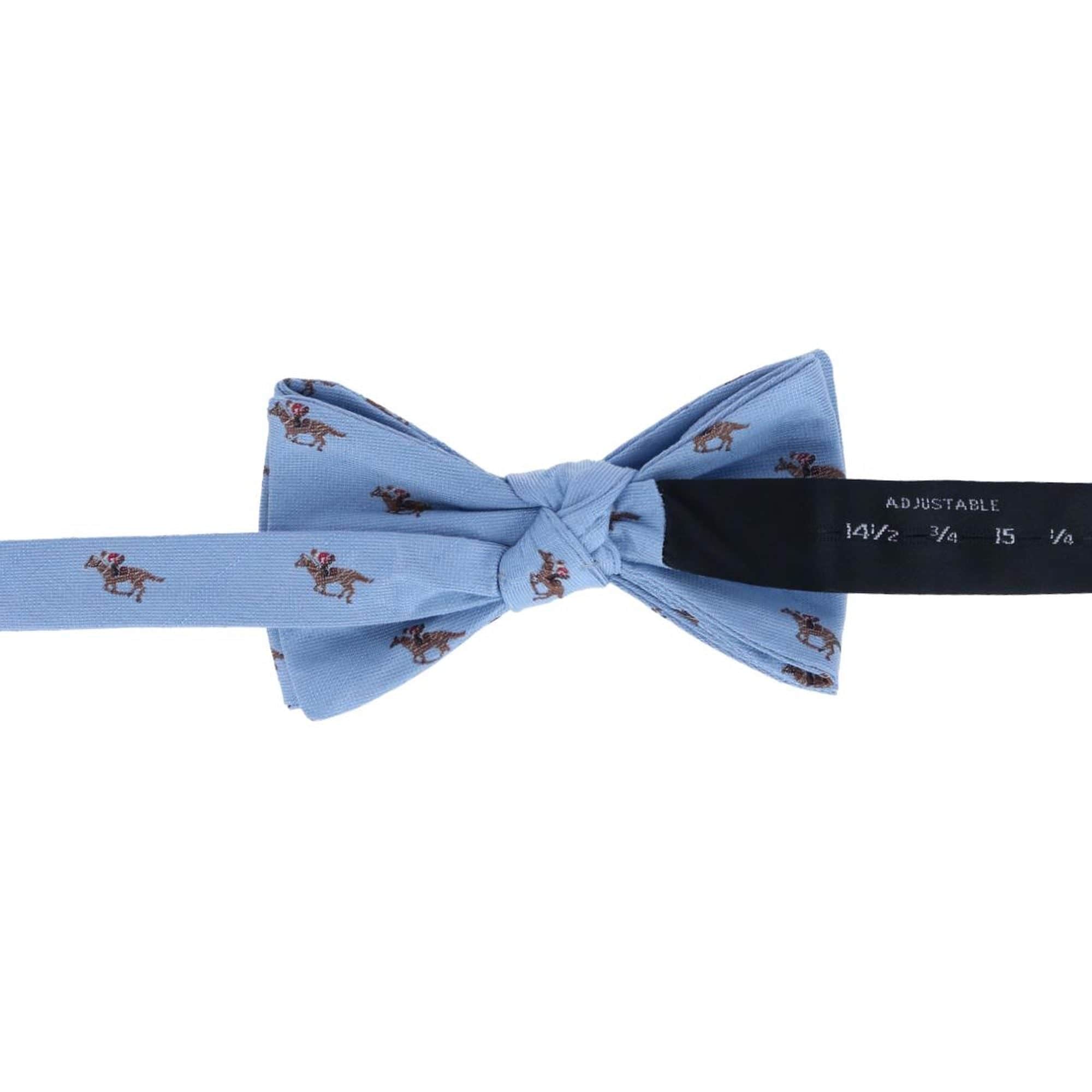 Down The Stretch Racehorse Linen Blend Braces & Bow Tie Bundle - Image 6