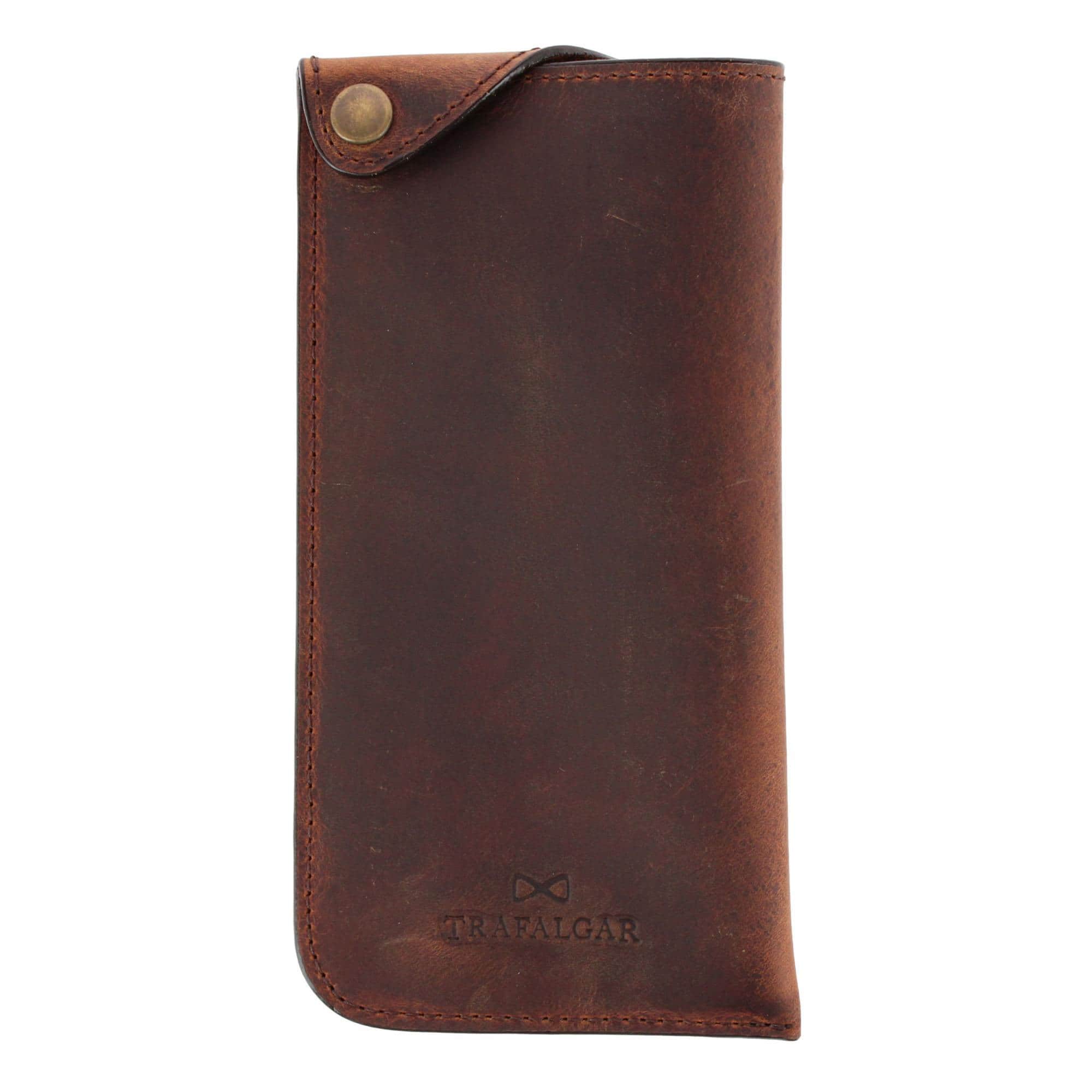 Doyle Crazy Horse Leather Snap Closure Glass Case - Image 3