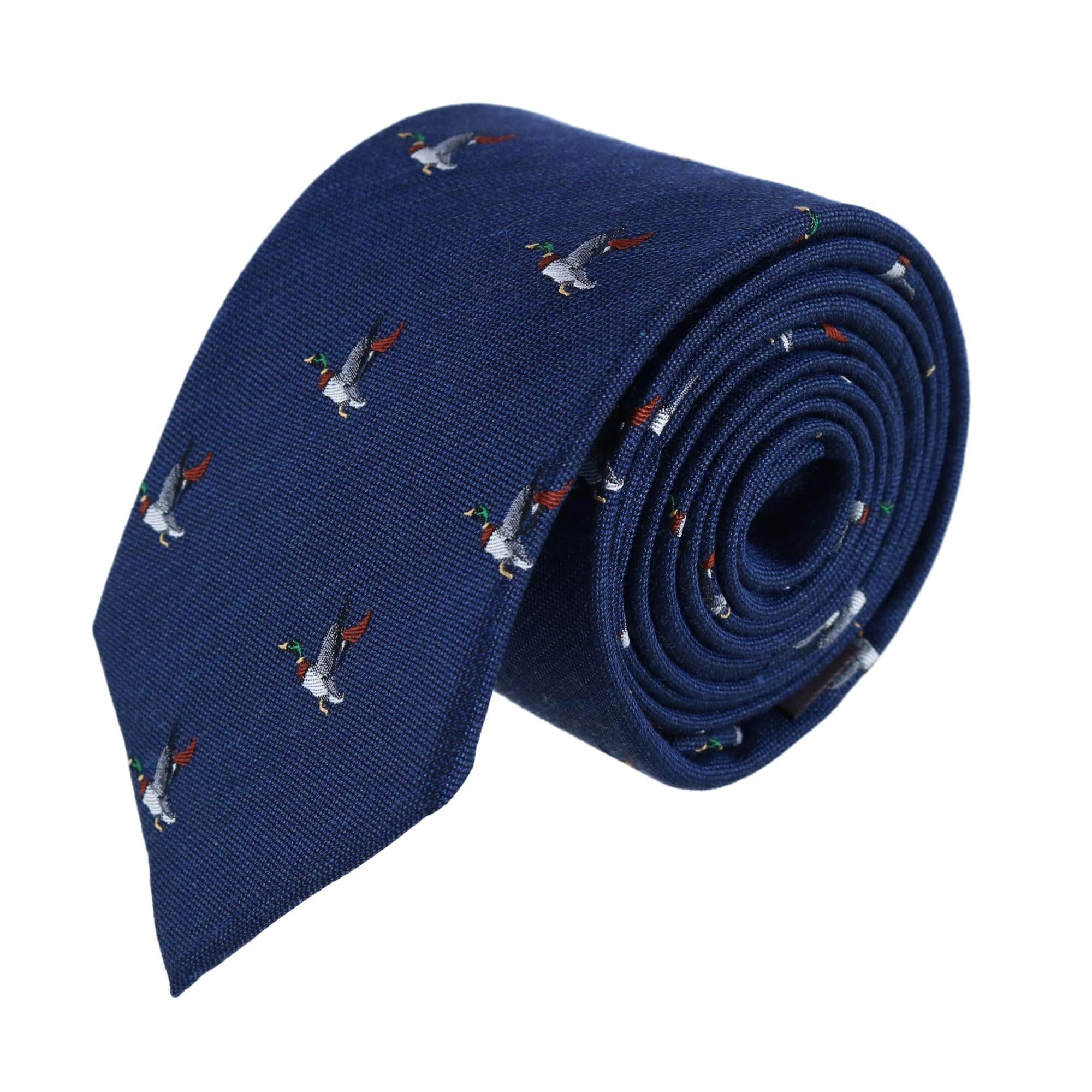 Drake the Mallard Duck Novelty Silk Necktie - Image 2