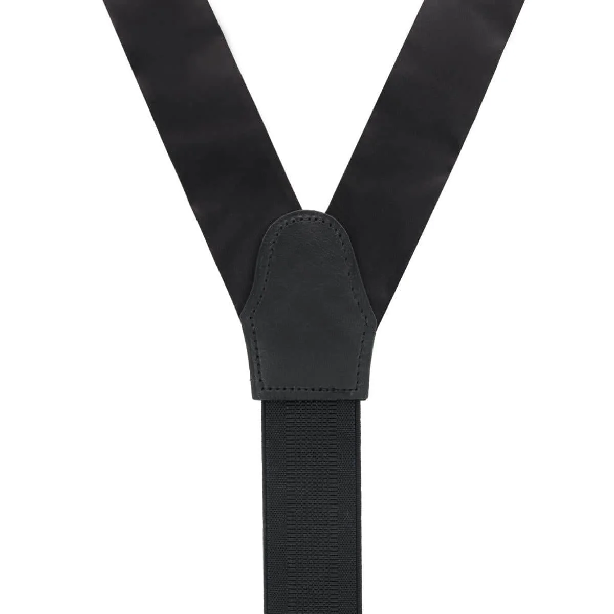 Dutton Solid Color Silk Button End Braces - Image 12